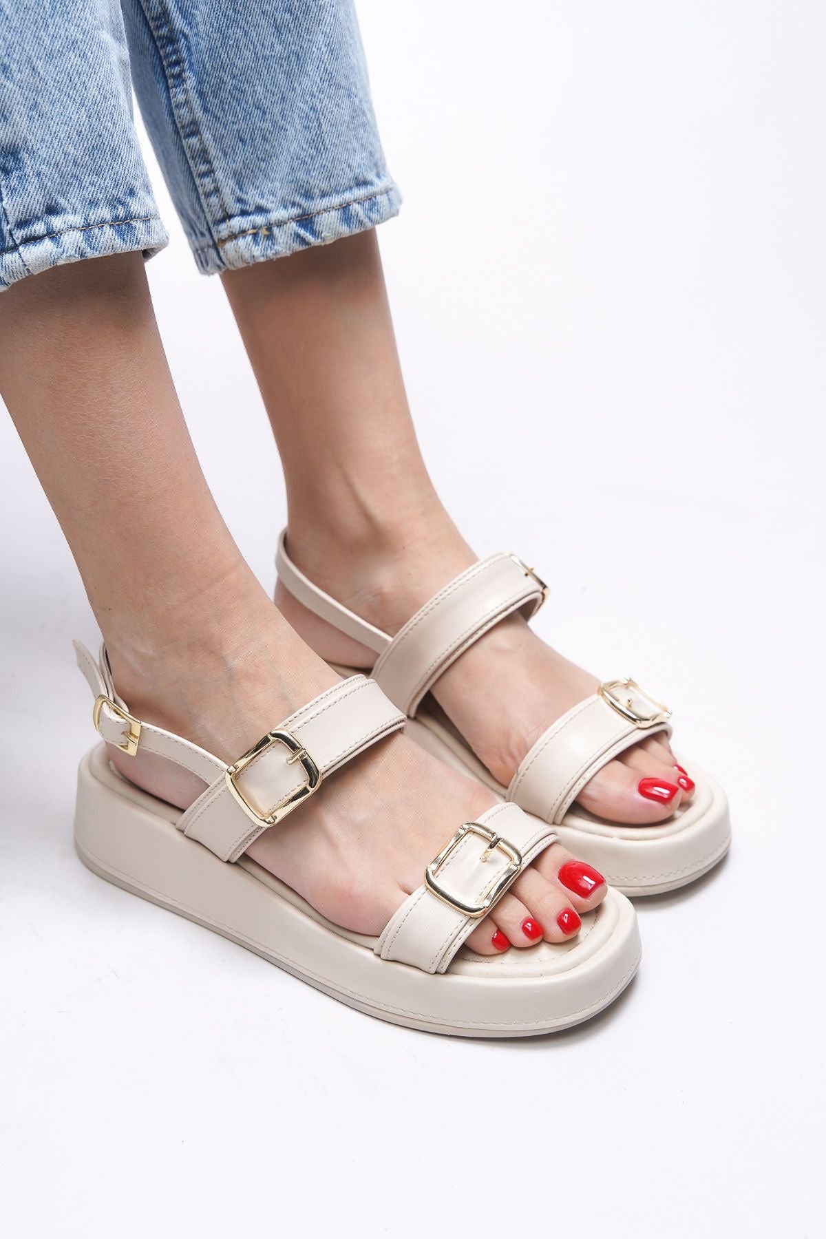 Thiasiush Woman Sandals 0012260 Beige Skin