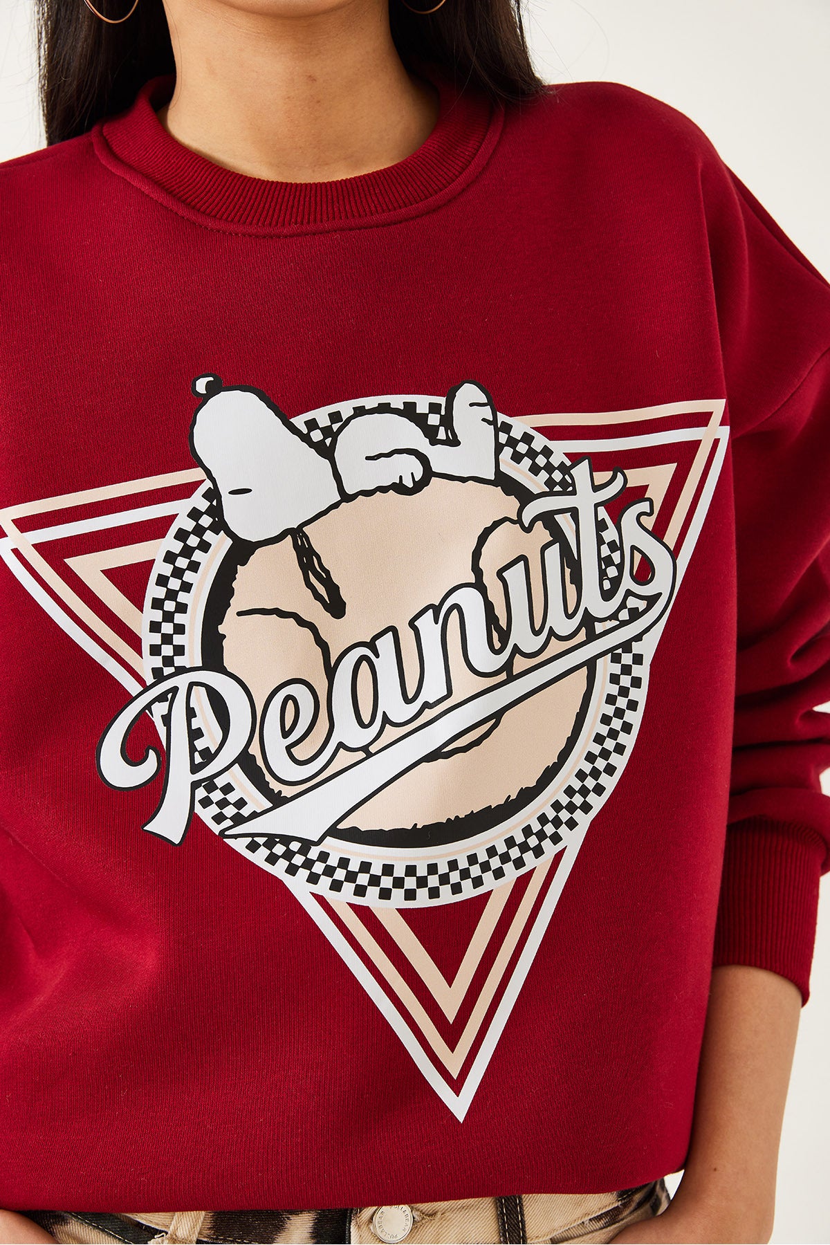 Women's Three Thread Raised Printed Sweatshirt 60261216