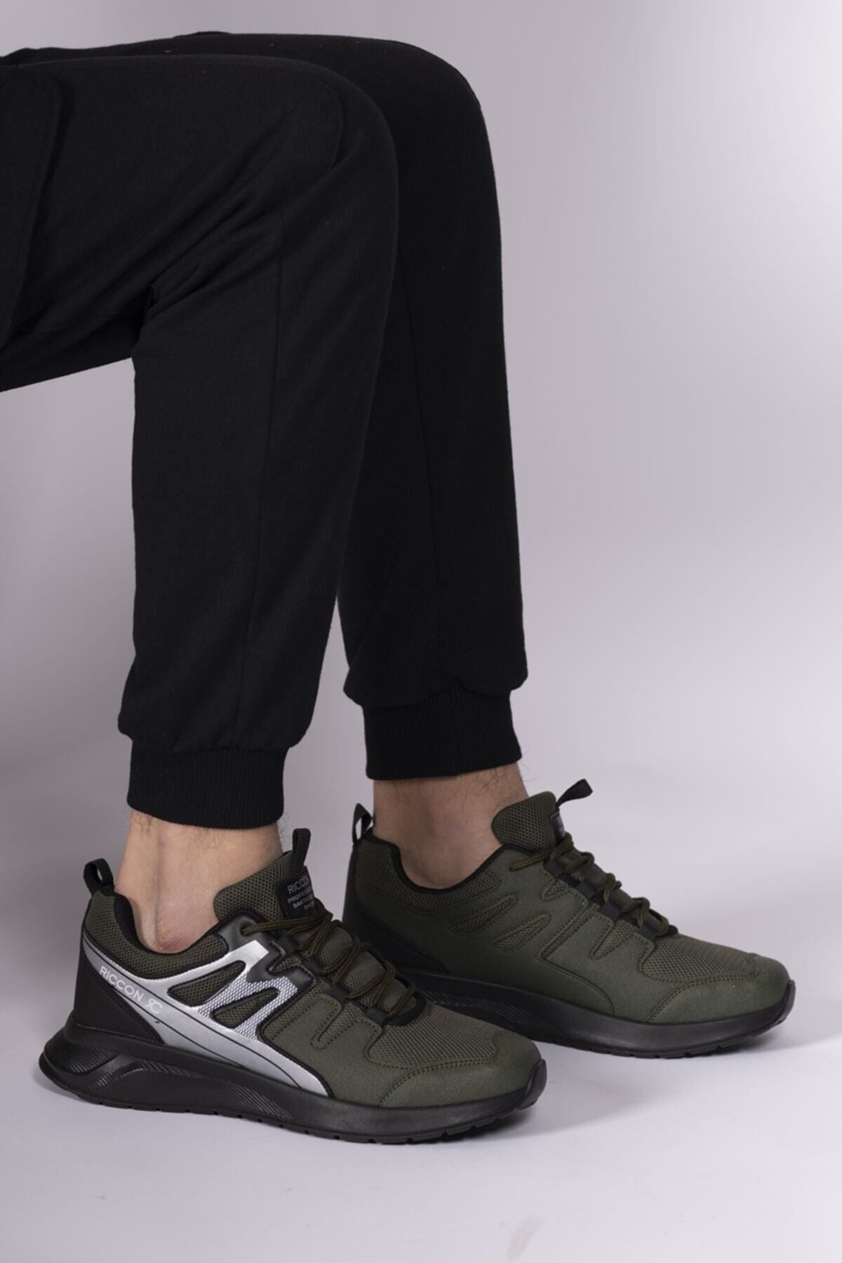 Trend Khaki Black Unisex Sneaker 0012705 Favorite 614822