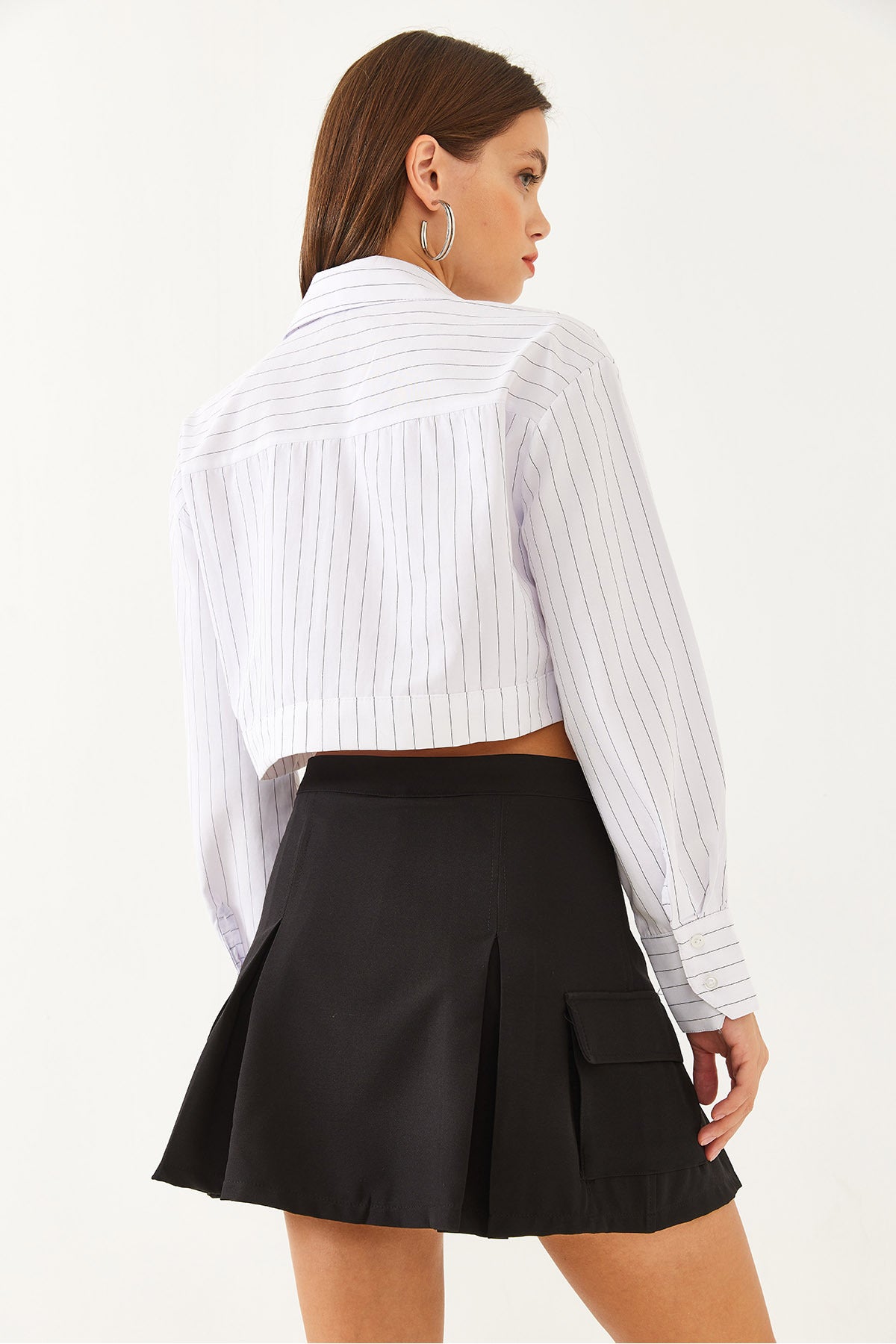 Women's Cargo Pocket Detailed Shorts Skirt 7148 60251911