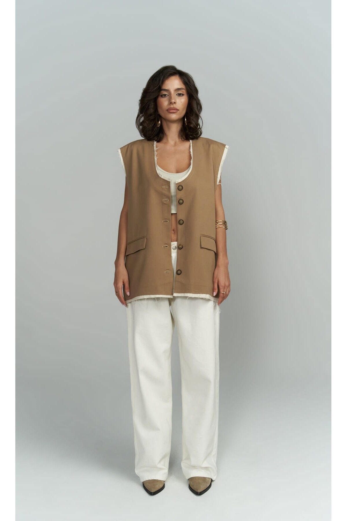 Anderson mink shabby vest
