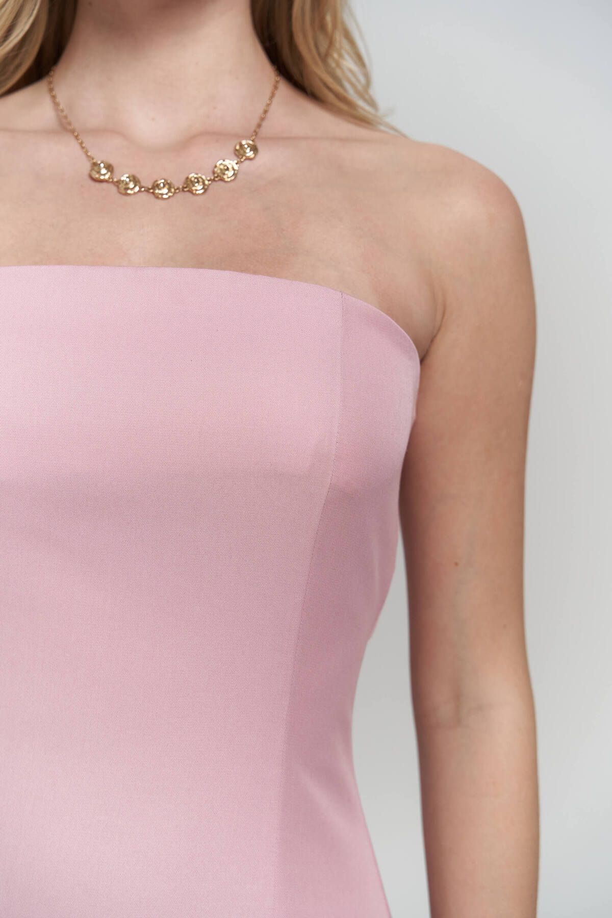 Clara Strapless Pink Dress