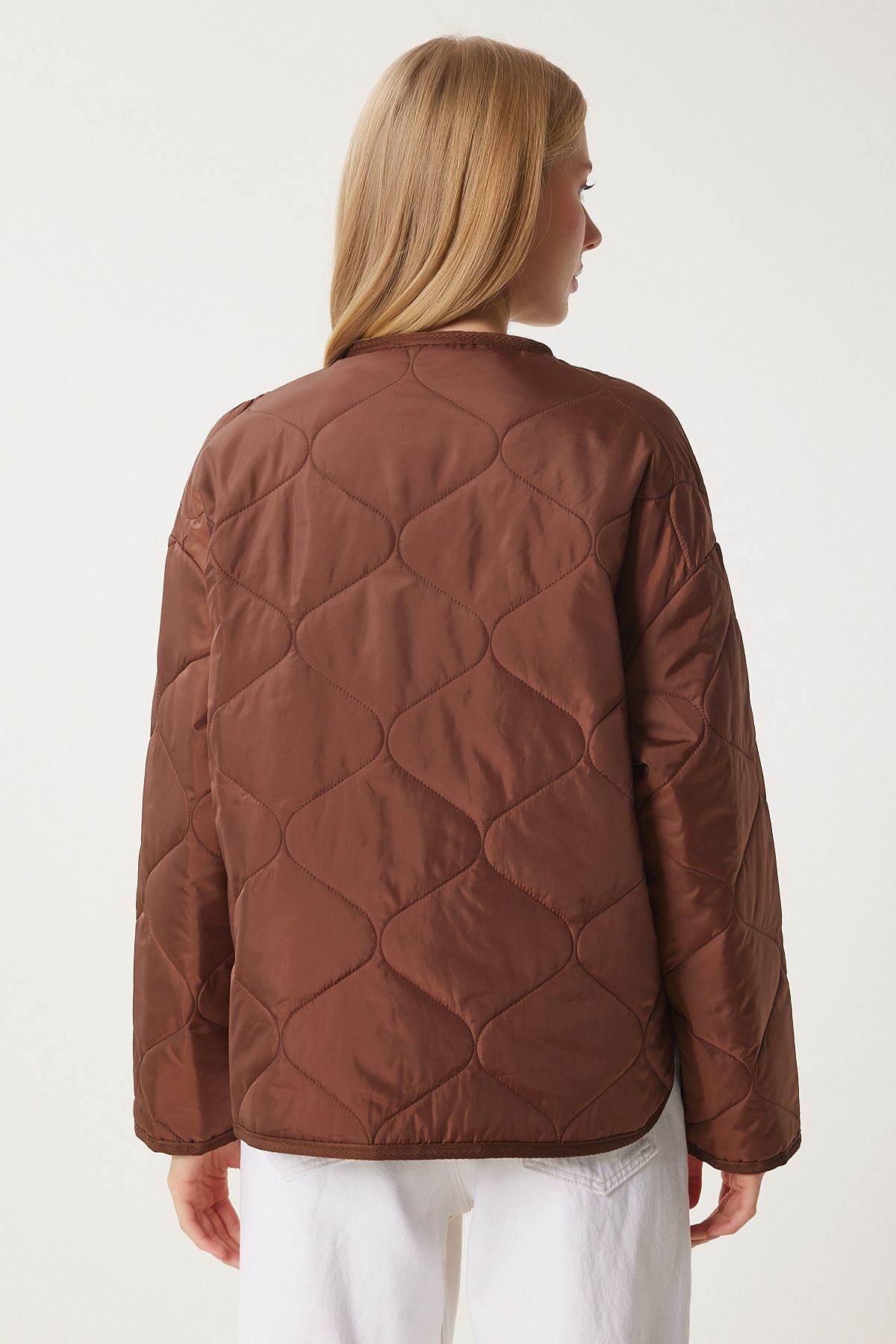 Female Brown Wide Cepone Jacket FN03395