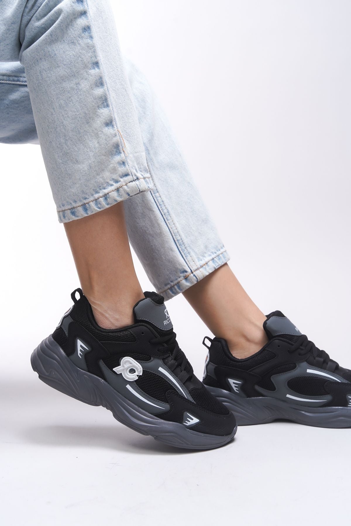 Niknaith Unisex Sneaker 0012725 Black Smoke