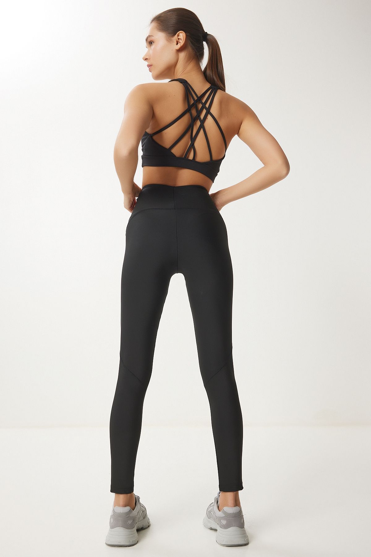 Women's Black Recovery Knitting Sports Tight VX00006