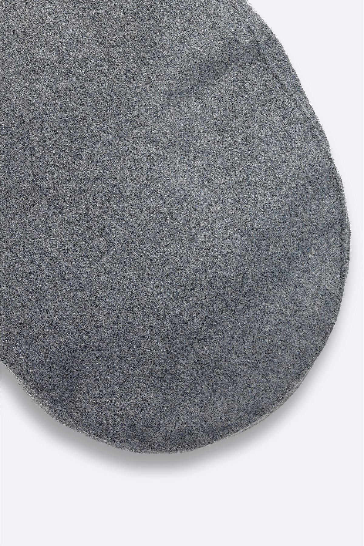 Men's gray wool helmet hat a32y9200