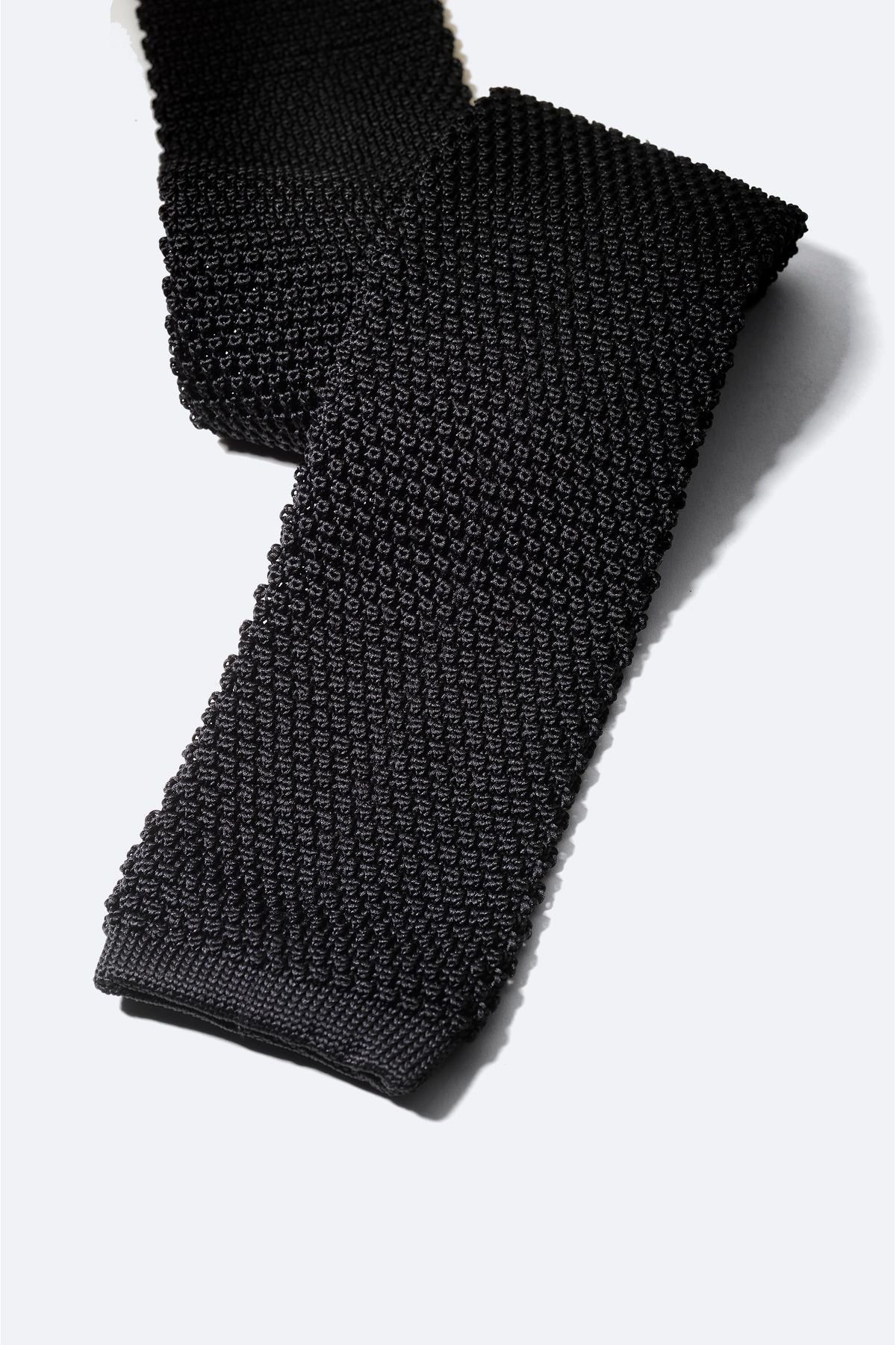 Erkek Siyah Mikrofiber Örgü Kravat A32y9900