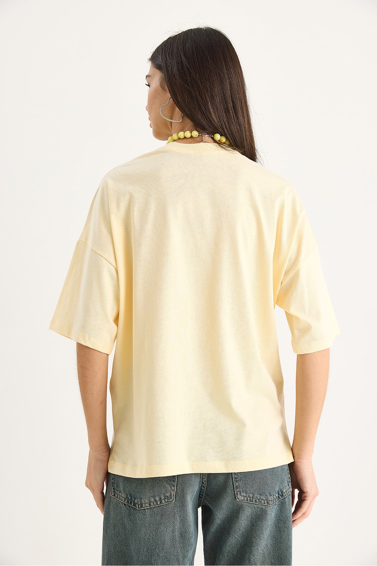 Women's 100% Organic Cotton Oversize Basic T-Shirt 60602065