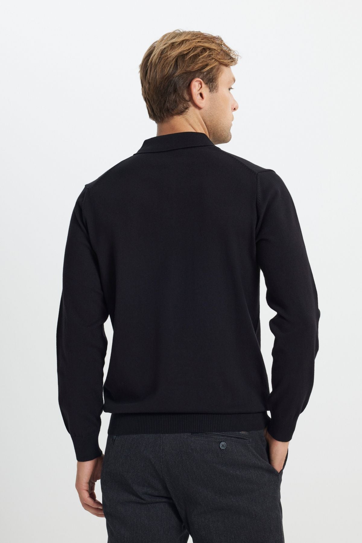 Cotton Standard Fit Normal Cutting Polico Sweater