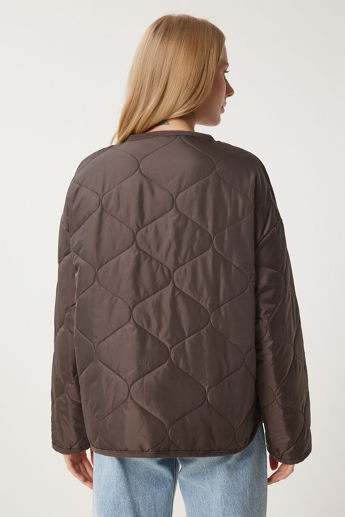 Women's Dark Brown Wide Cepone Jacket FN03395