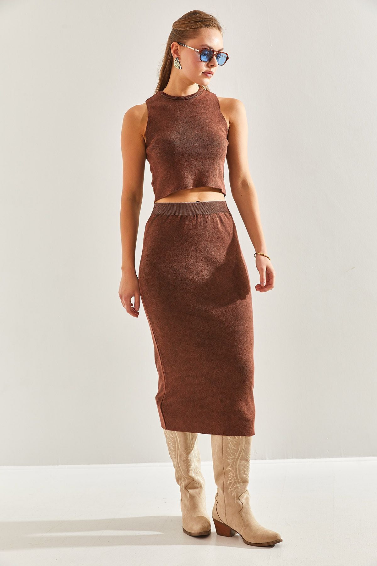 Women's skirt upside down knitwear team 20246057