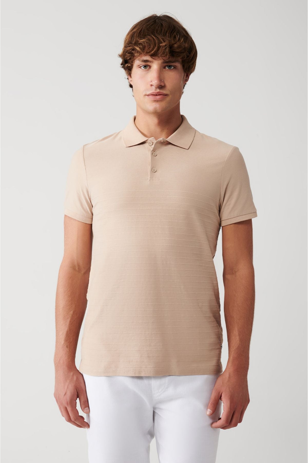 Men's mink 100 %cotton polo collar T-shirt A31y1128