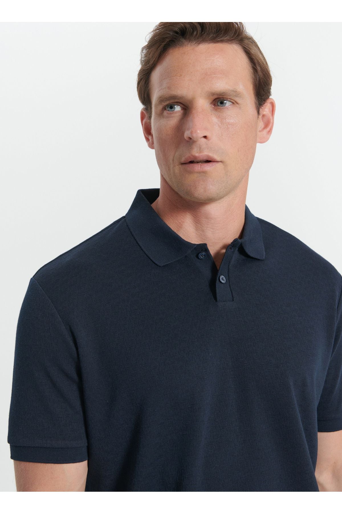 Altınyyıldız Classics Flat Navy Men's Polo T-shirt 4a4824200083