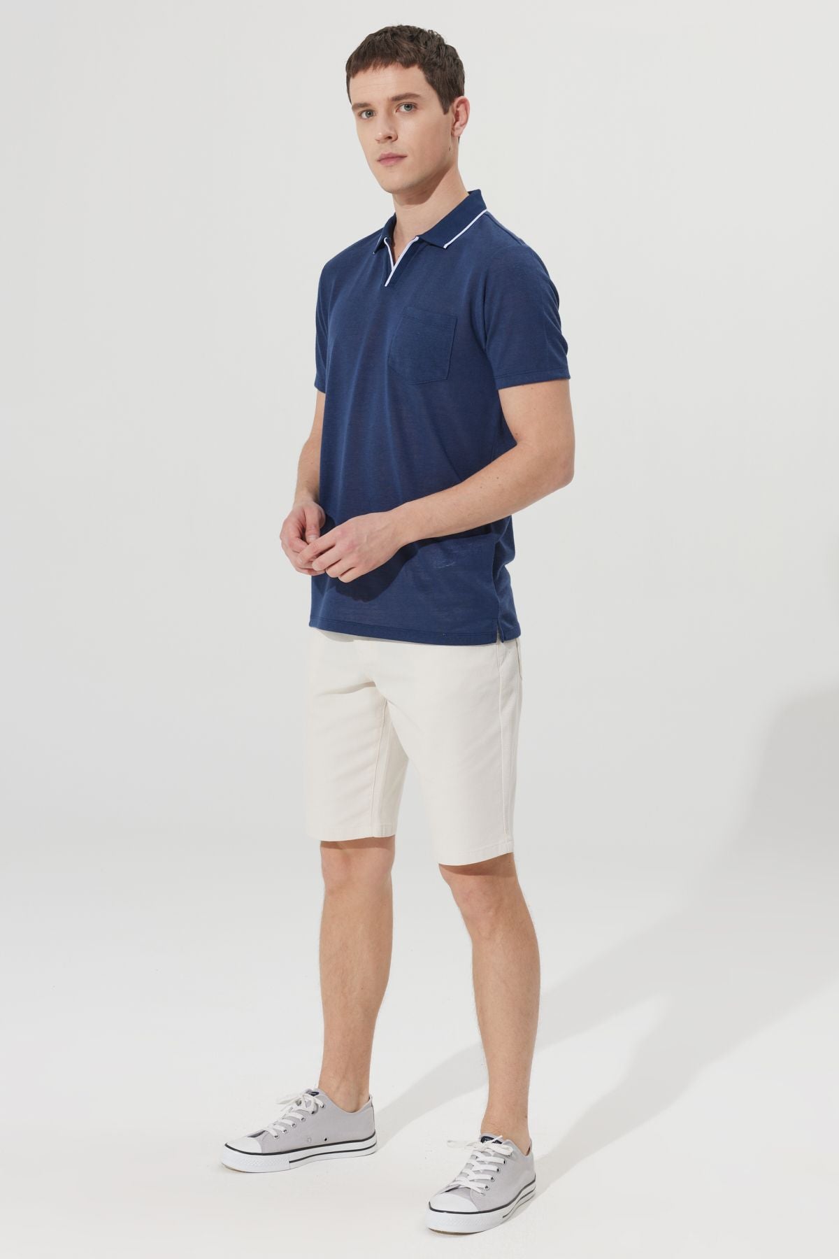 Slim Fit Narrow Cut 5 Pocket Amelor Shorts