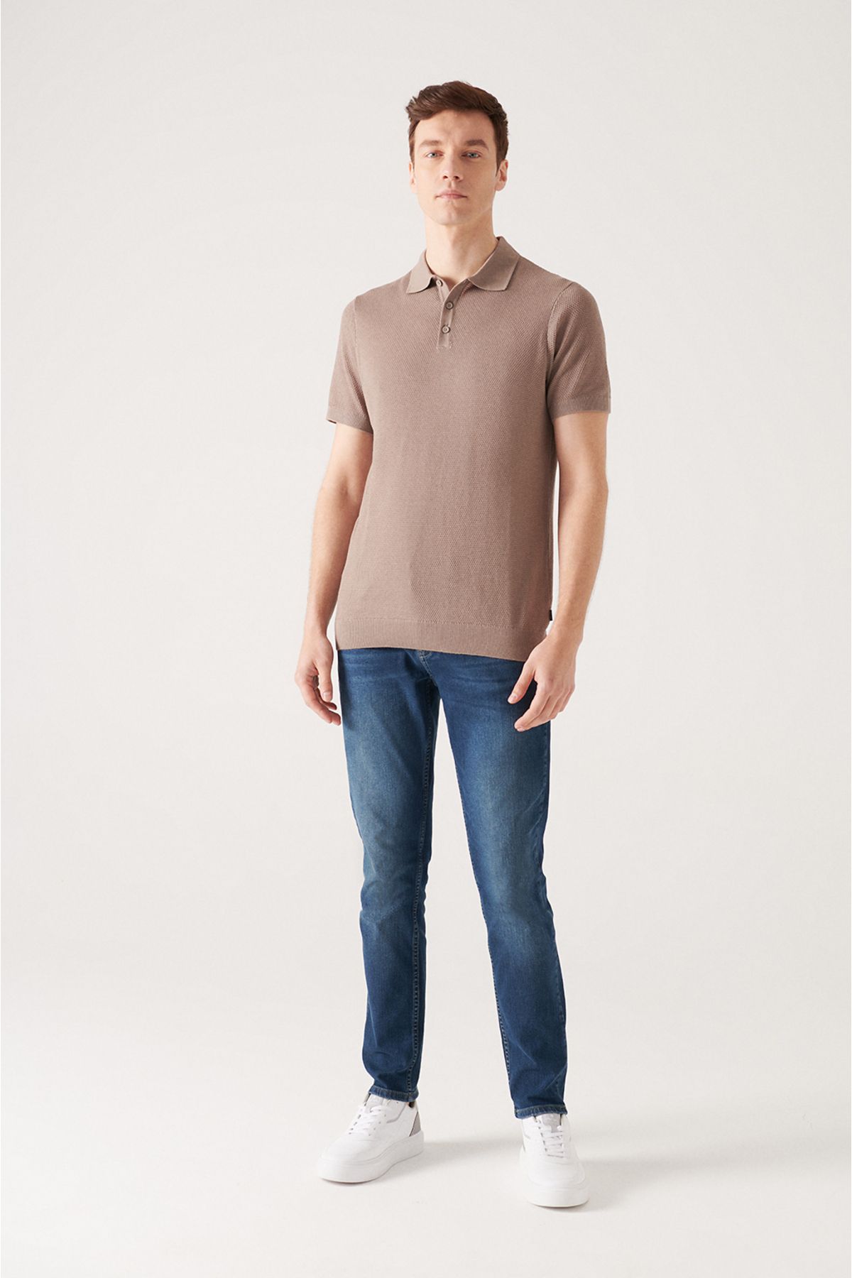 Men's mink 3 button texture