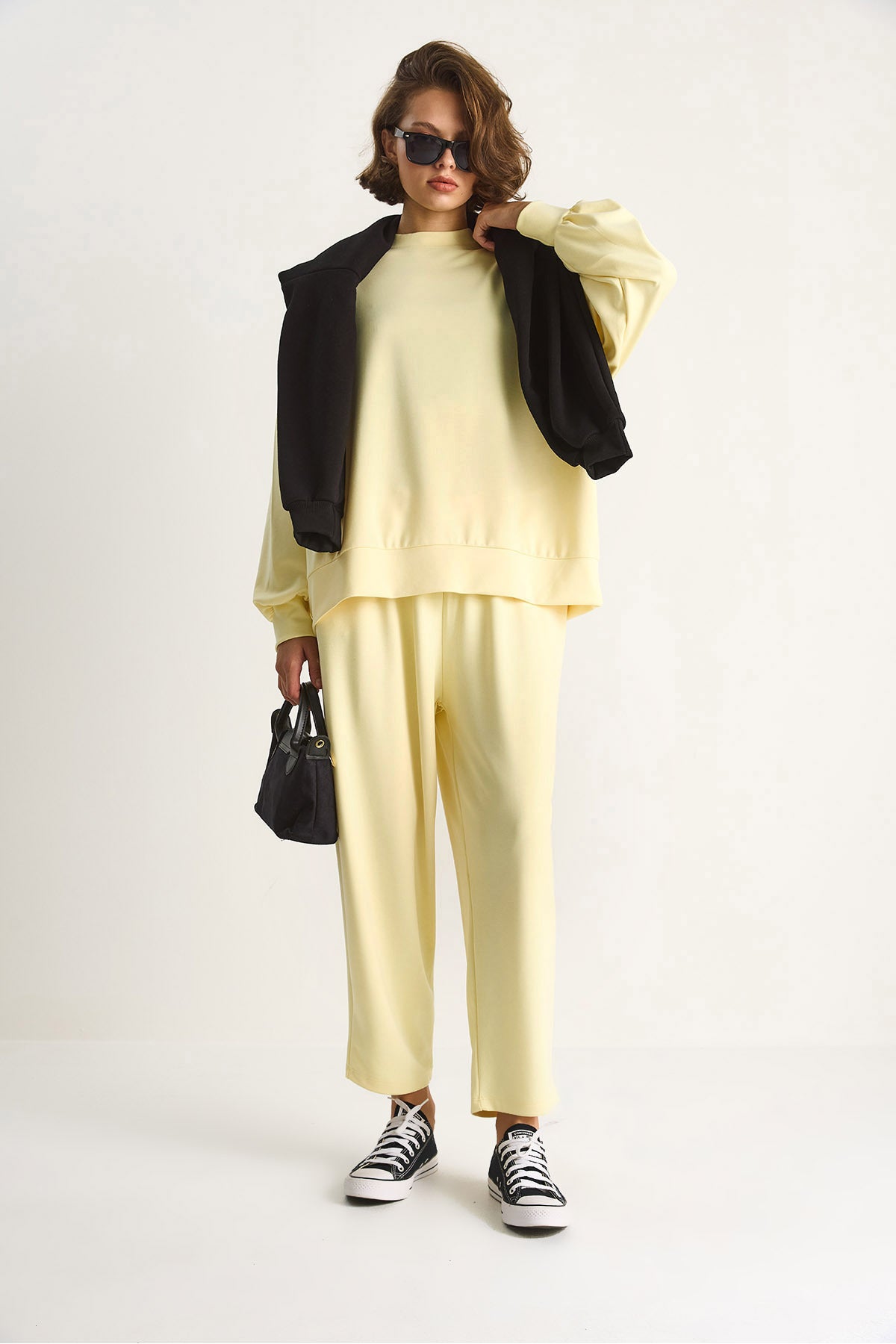 Women's Crew Neck Oversize Bottom-Top Suit 60284065