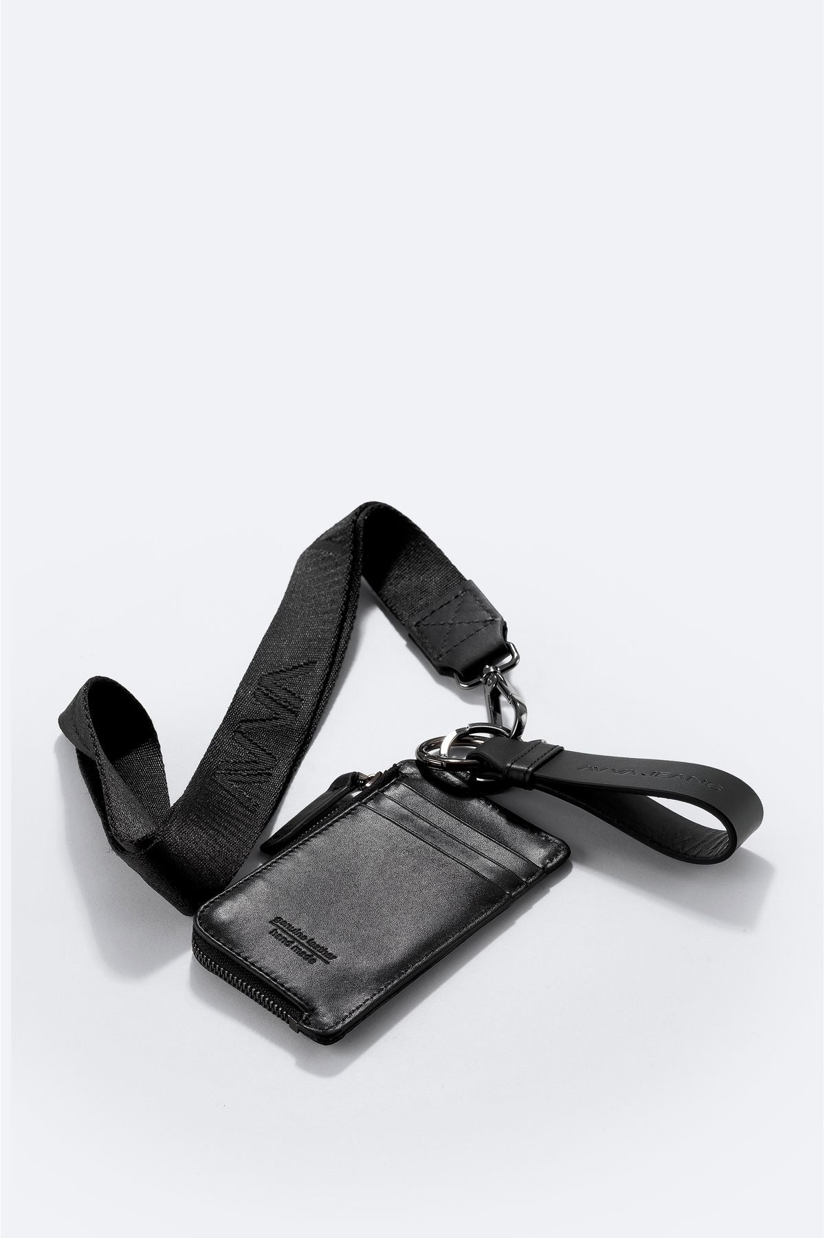Men's Black Gift Boxed Hanger 100 %Leather Wallet B009565