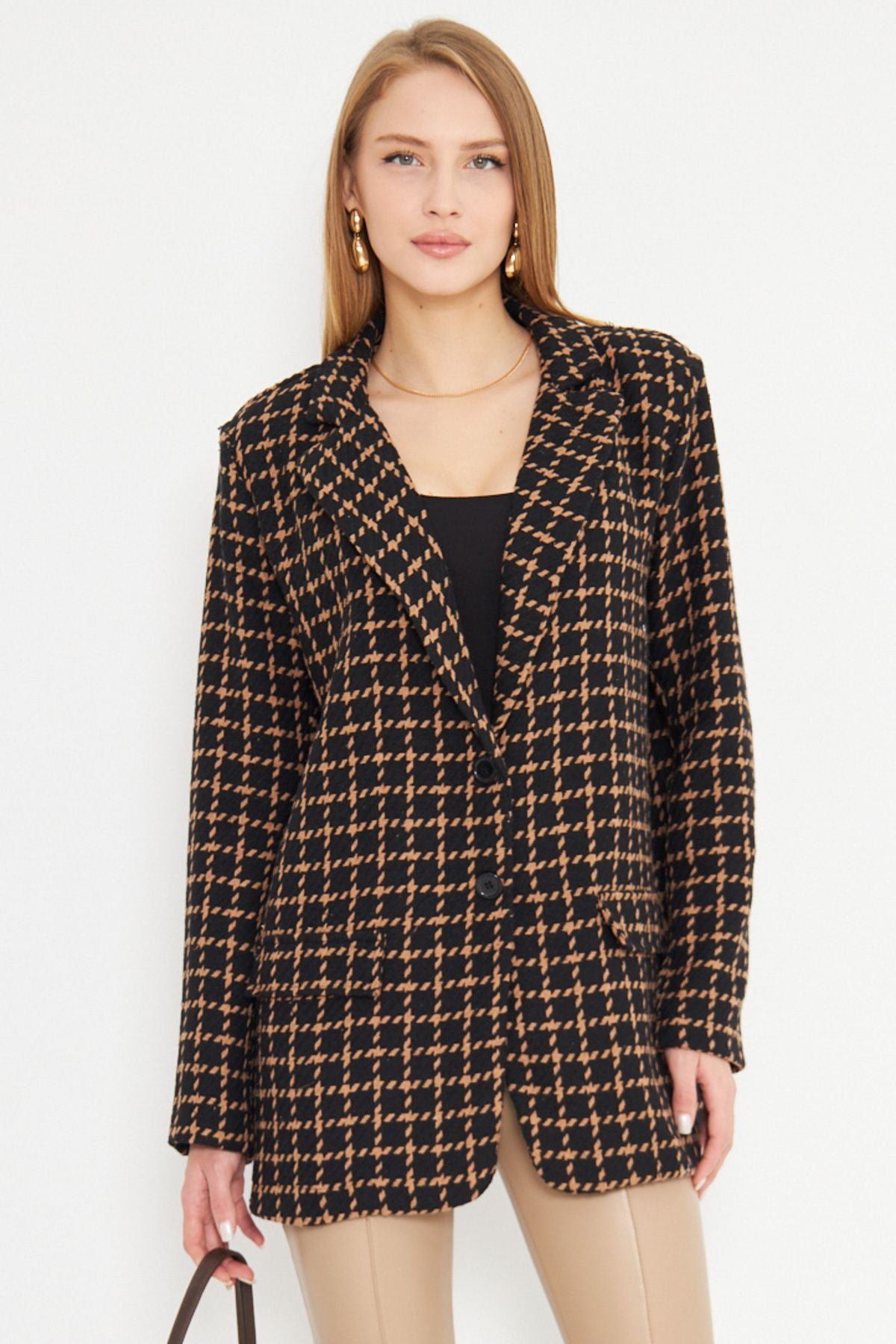 Female mink men's collar pocket lid with a homeland overwheeling jacket ARM-25K00106060