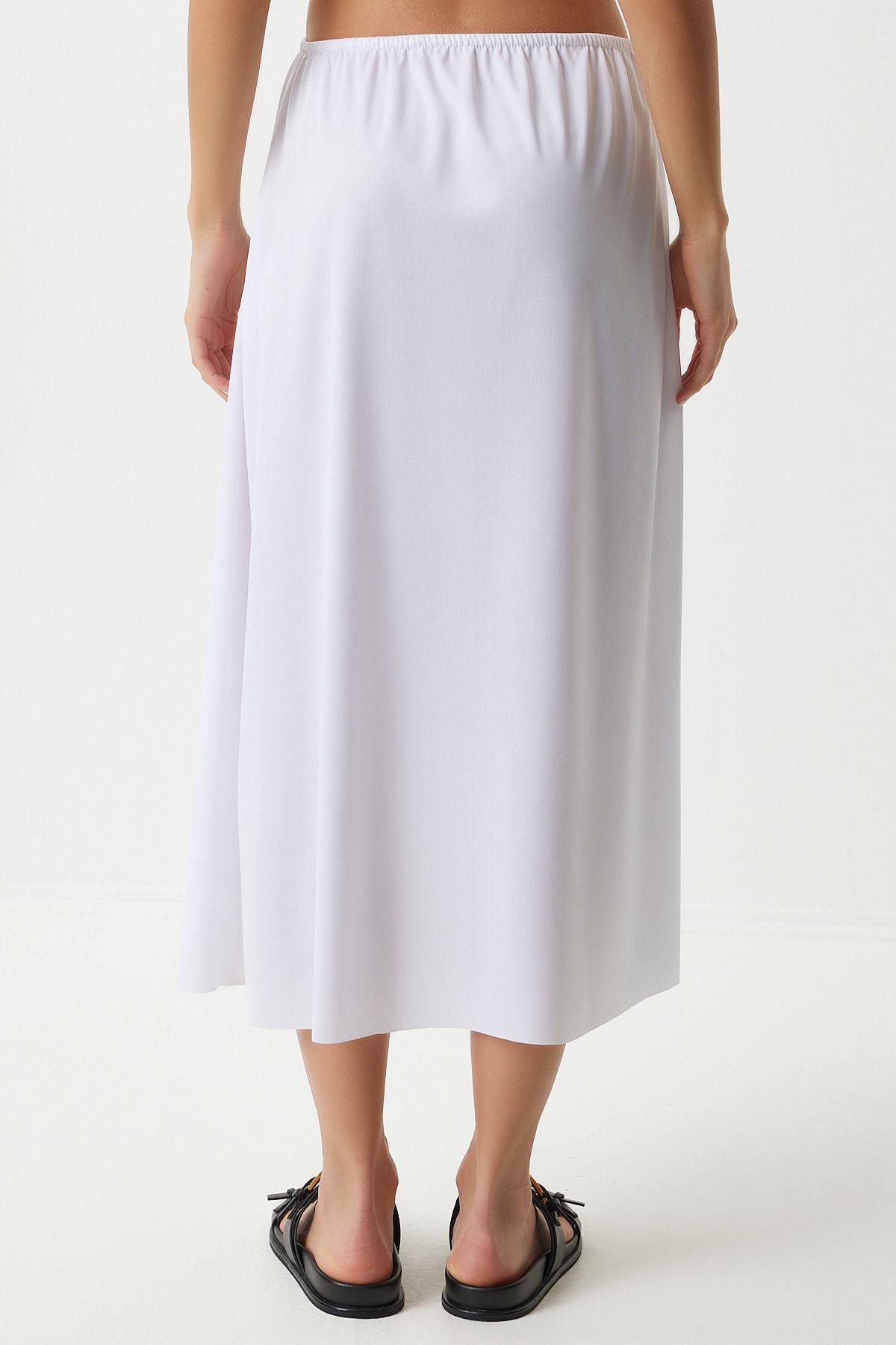 Female White Waist Lining Skirt ZH00036