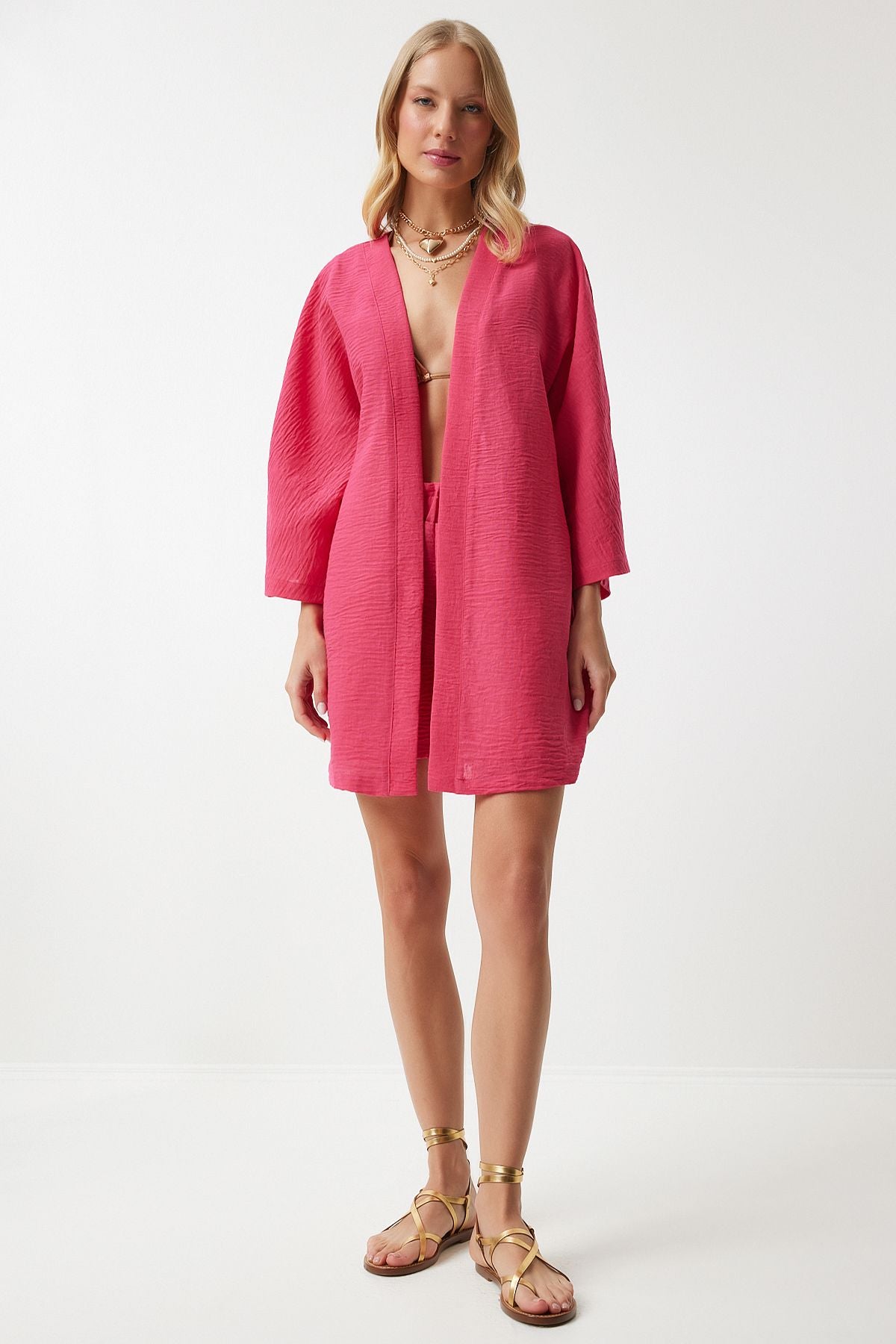 Woman pink summer