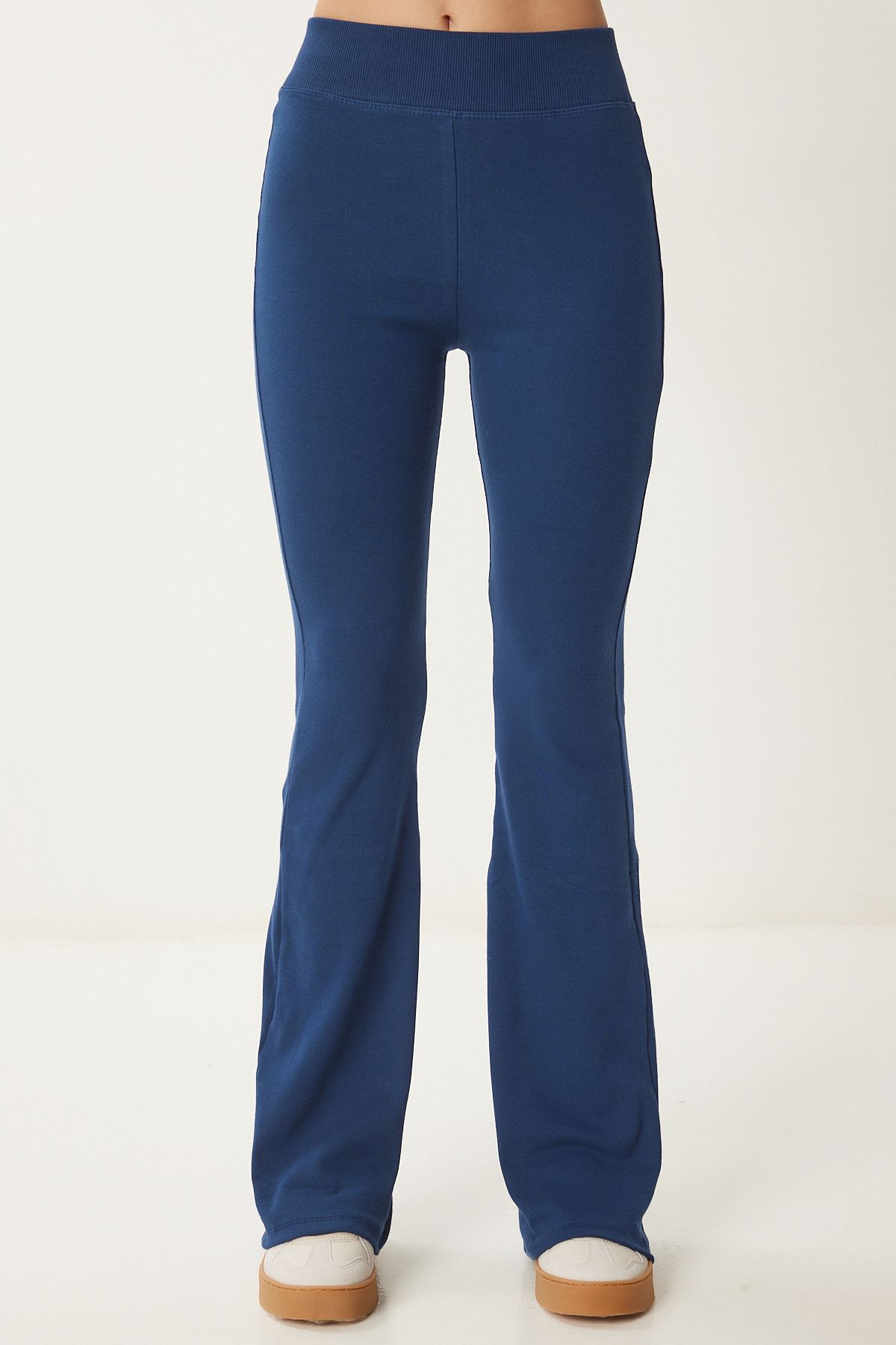 Woman navy blue high waist Spanish trotting tights XR00021