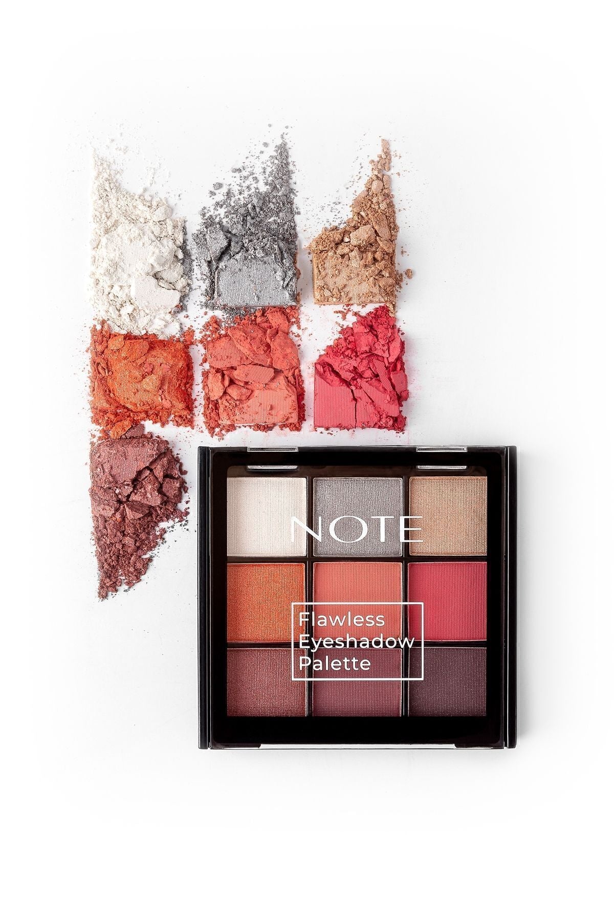 Flawless Eyeshadow Matte and Sparkling Powder Eye Headlight Palette - 02 Pastel Colors