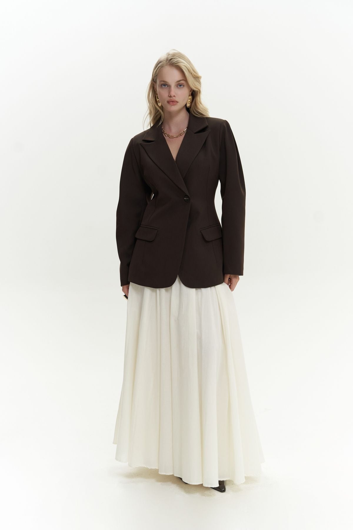 Biella Belden Siten Coffee Blazer
