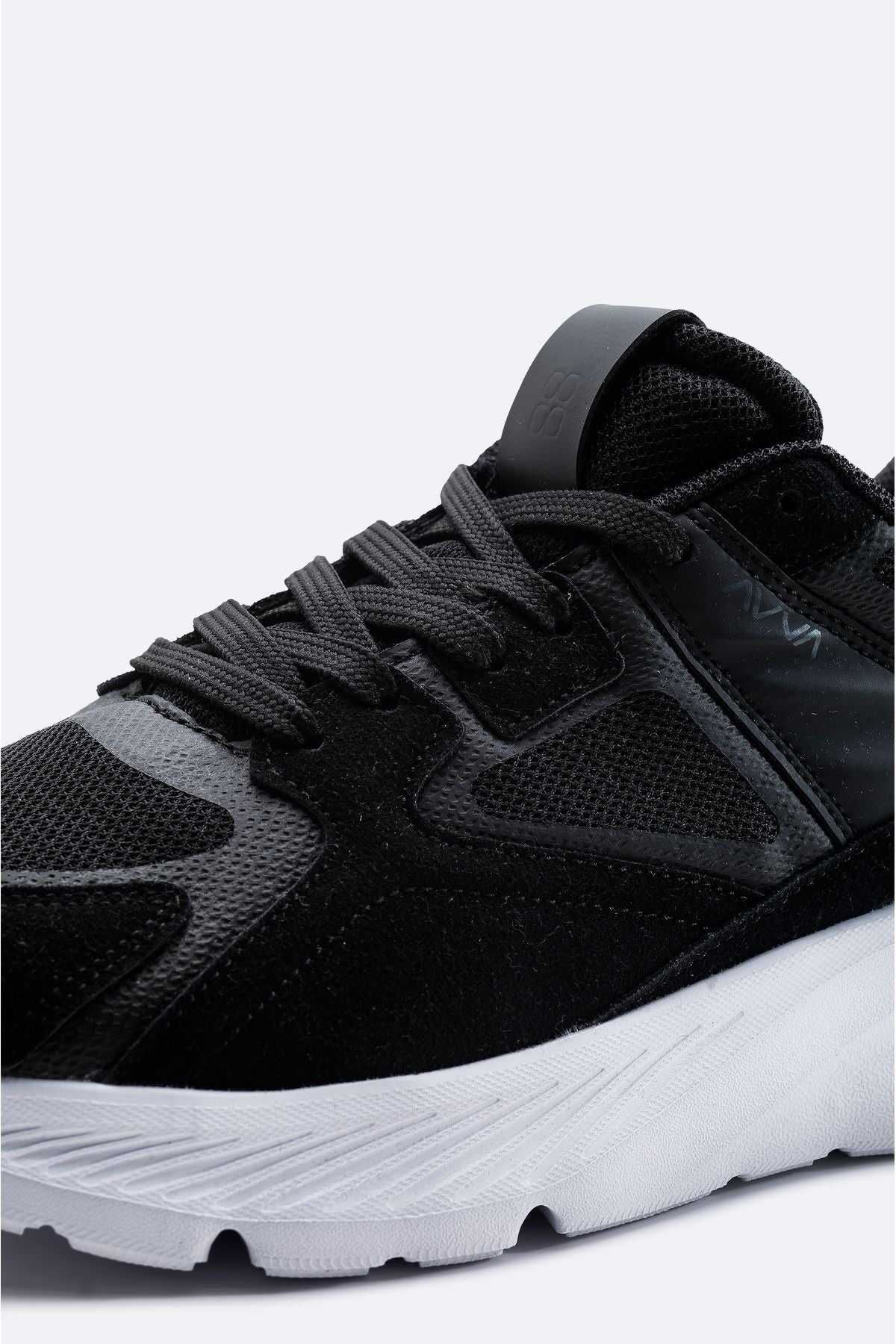 Men's black -piece flexible thick base casual shoes A31y8026