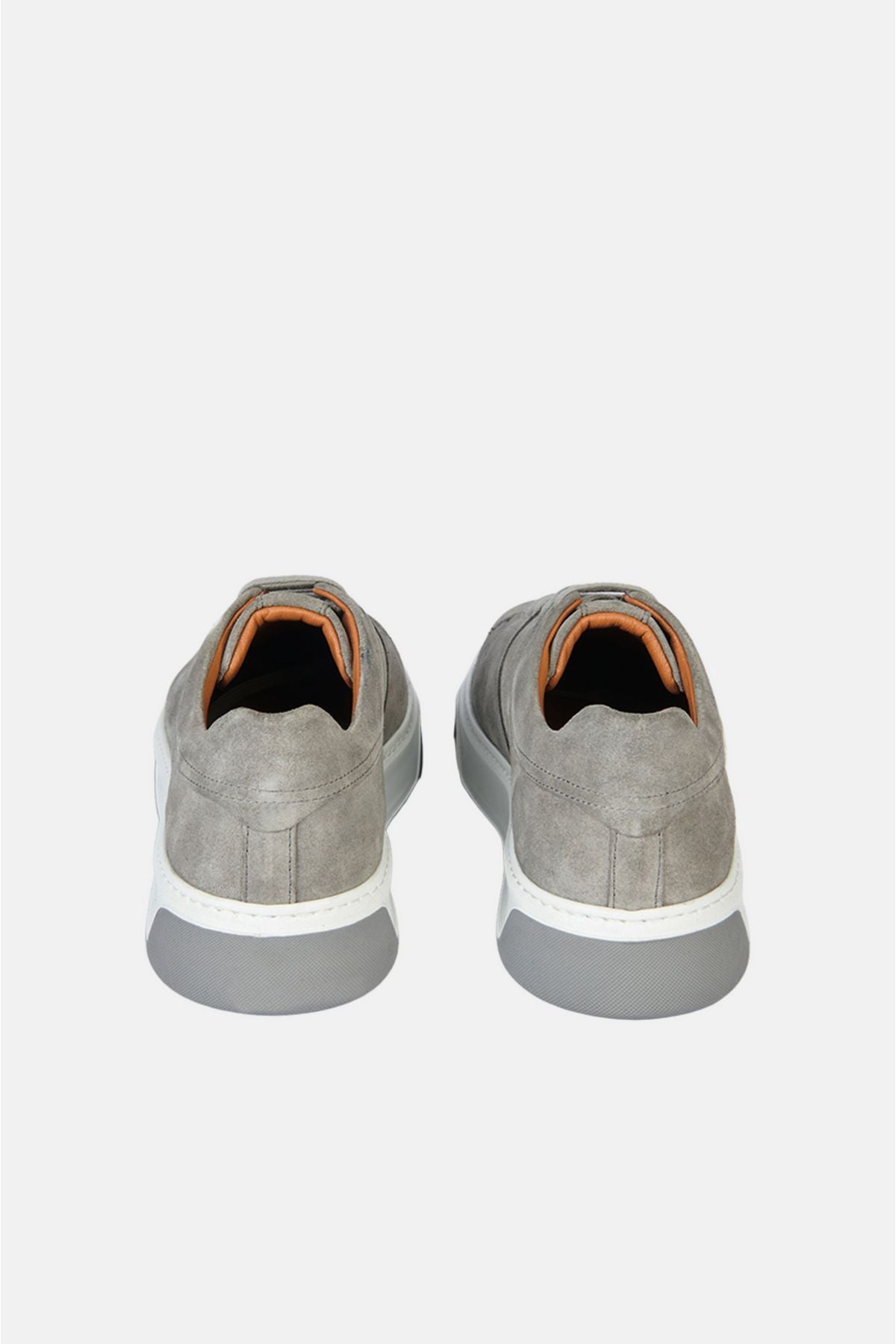 Men's Gray 100 %Leather Lace Flexible Base Casual Shoes A32Y8007