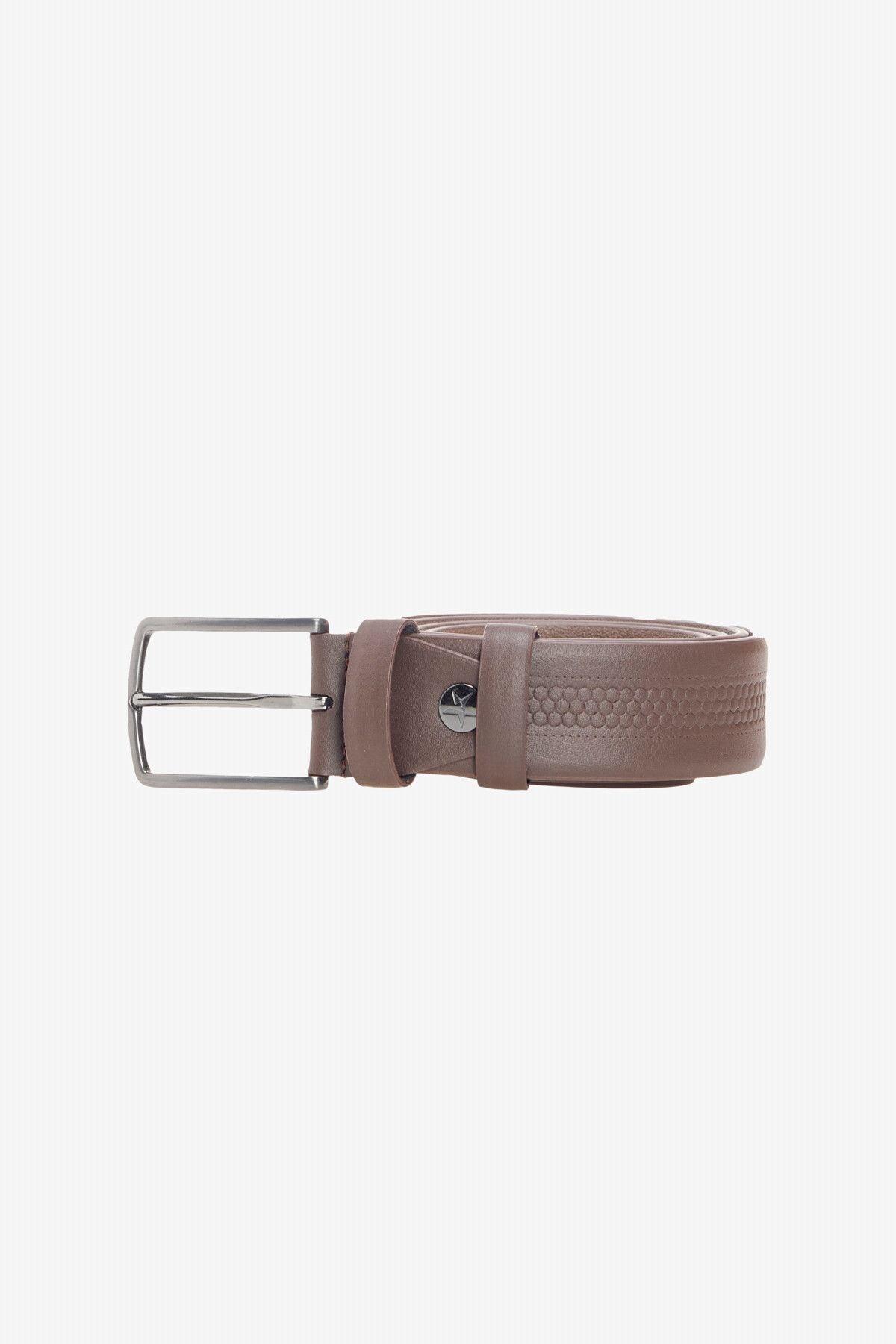 Men's Black-Brown Special Wooden Gift Boxed 2-Suit Belt Damat Bohça