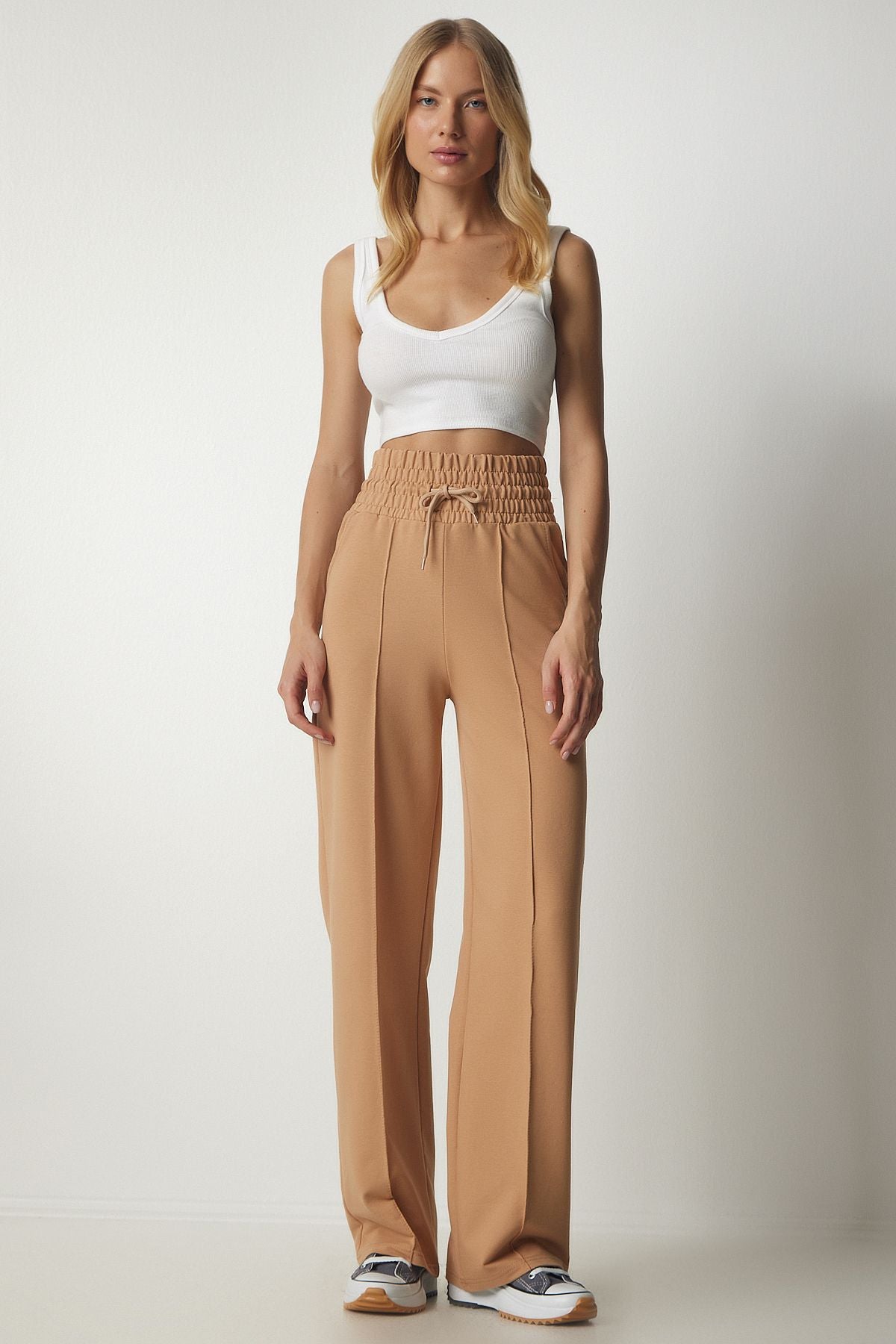 Female Biscuit Pocket Basic Knitting Tracksuit Six XR00018