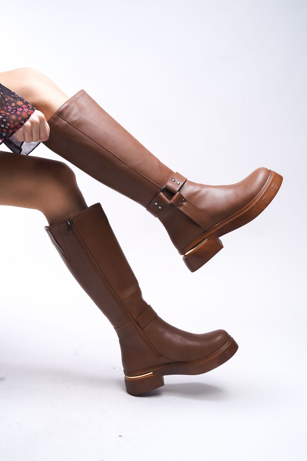 Phalorha Women's Boots 00123333 textured Taba Skin