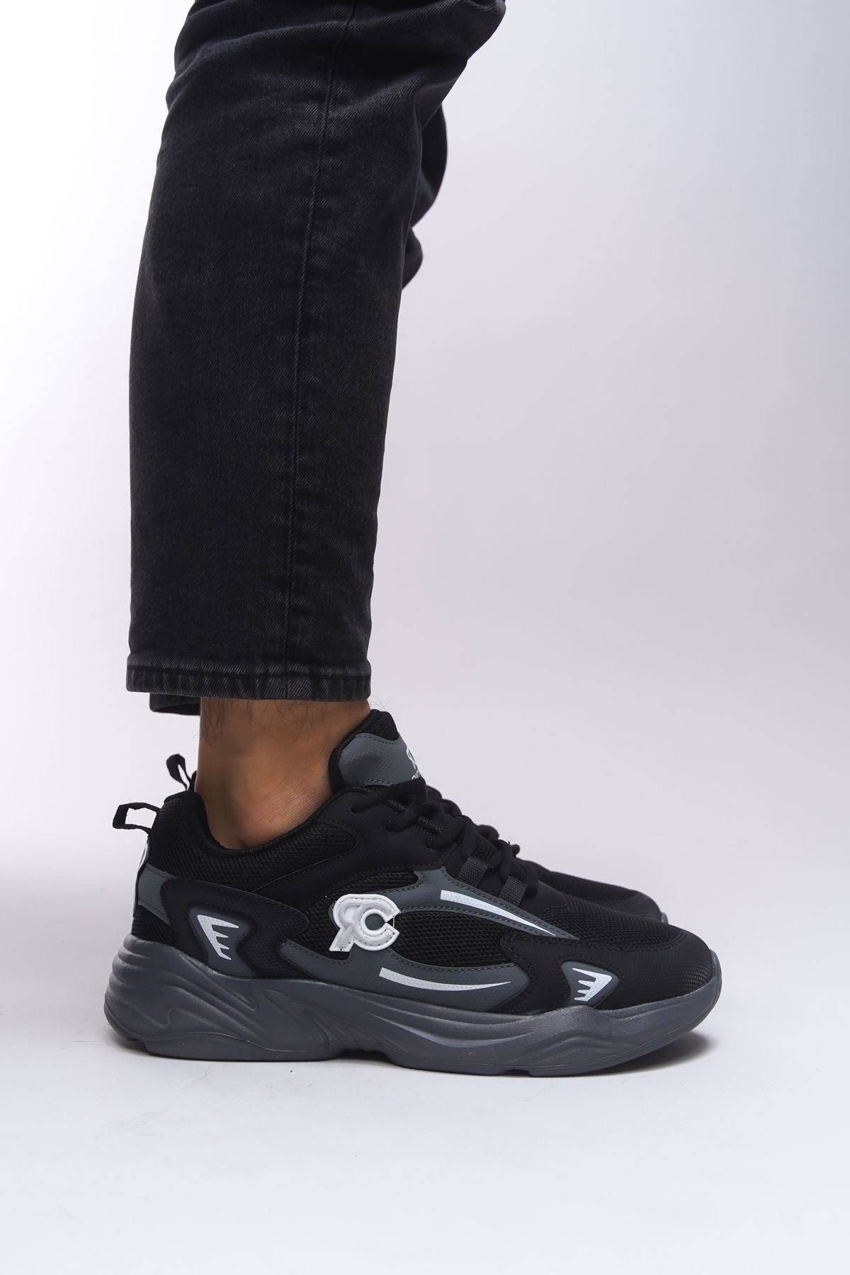 Niknaith Unisex Sneaker 0012725 Black Smoke