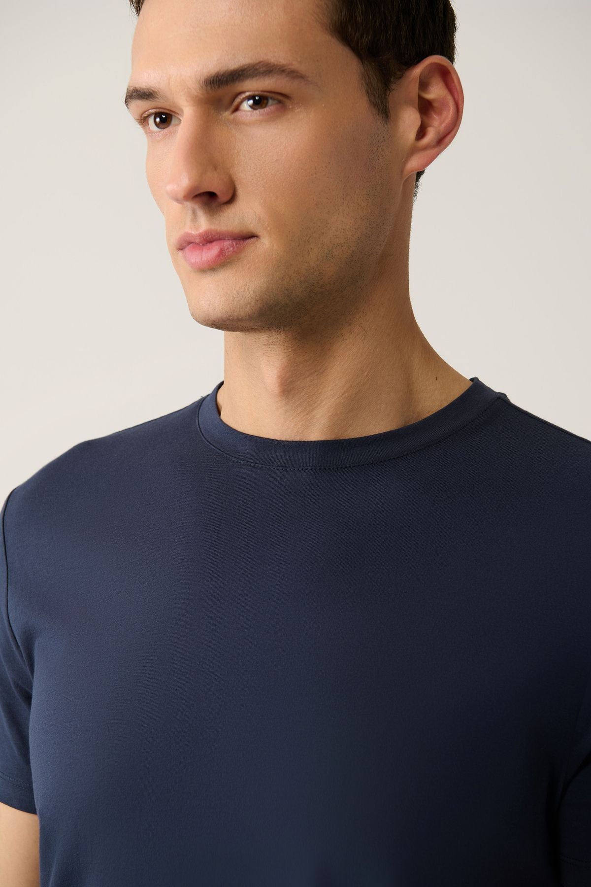 Men's Navy 100 %Cotton Breathing Bike Bike T-shirt E001000