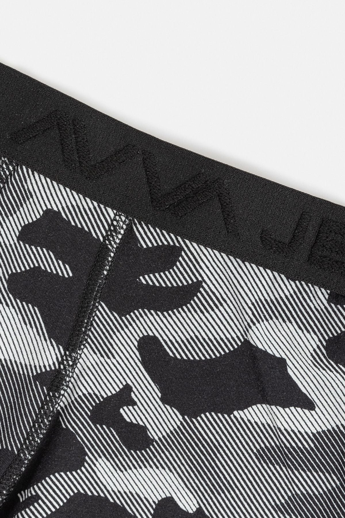 Men's black camouflage patterned flexible fabric cotton boxer a41y9510
