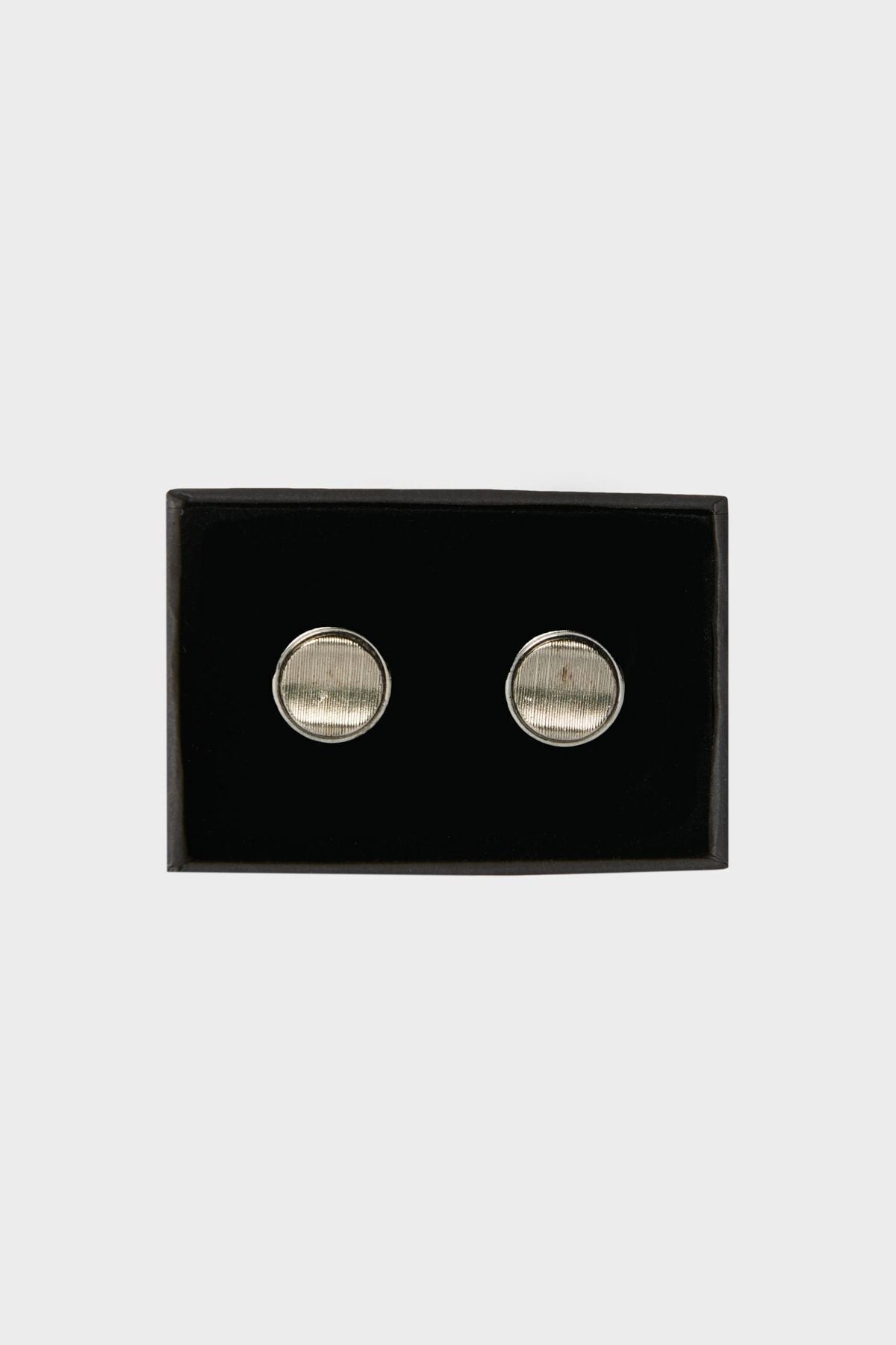 Men's Gray Metal Special Gift Boxed Cufflink