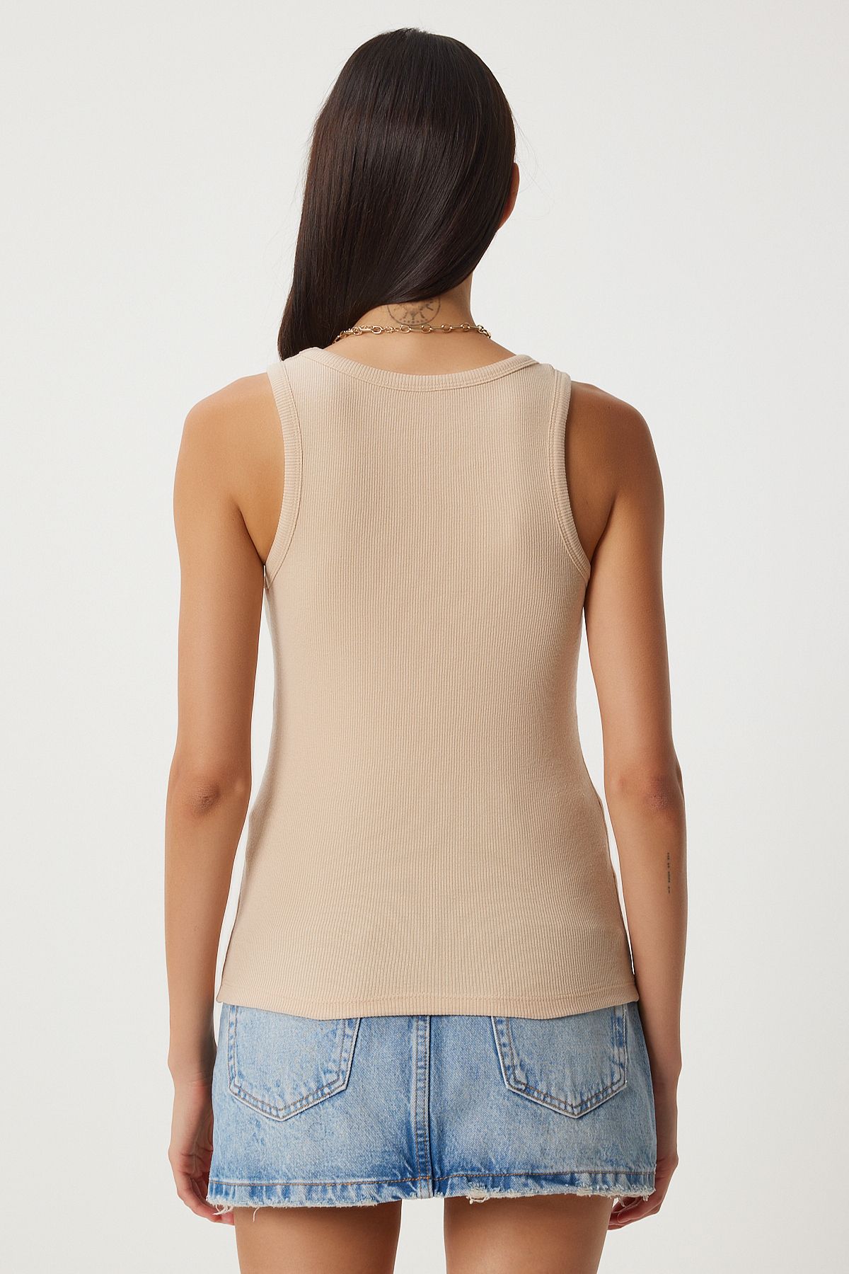 Female Biscuit Cream 2 Piece Wick Thick Strap Knitting Athlete HJ00010