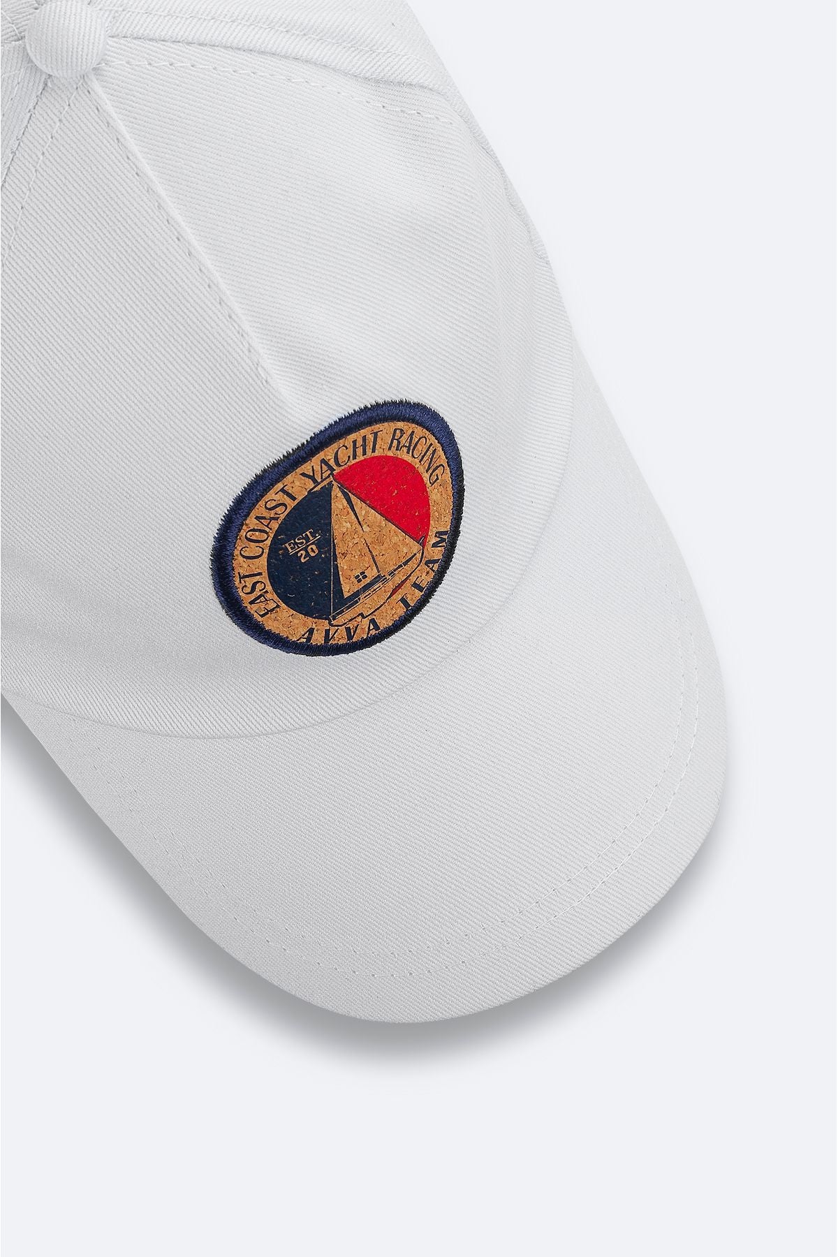 Men's white 100 %cotton logo sports hat a31y9202