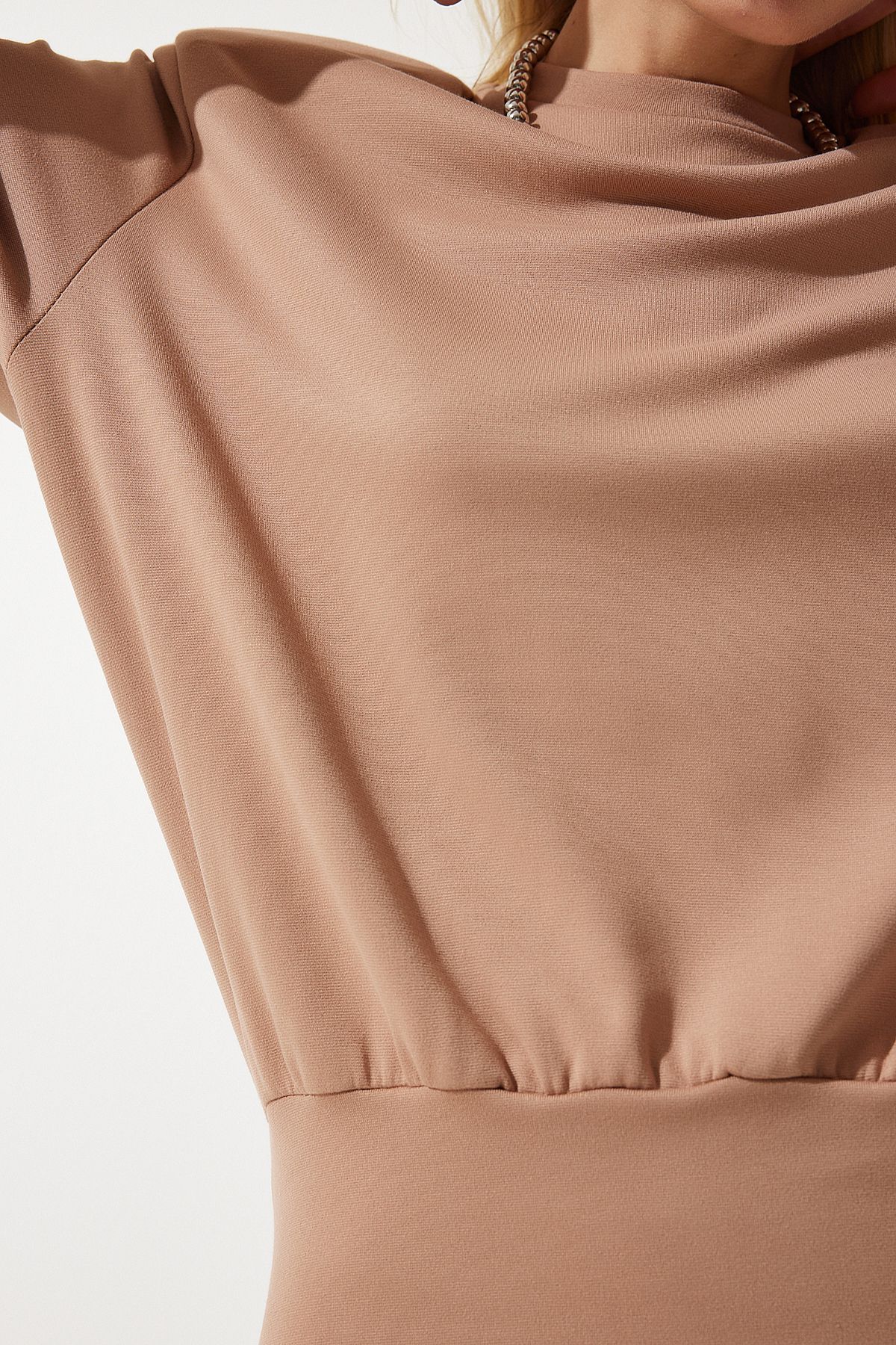Female Biscuit Lycra Knitting Dress NY00002