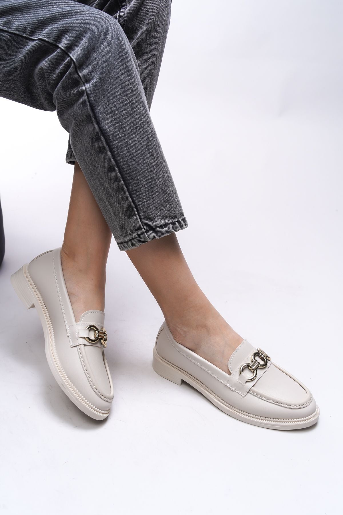 Johatalia Woman Loafer 0012525 Beige Skin