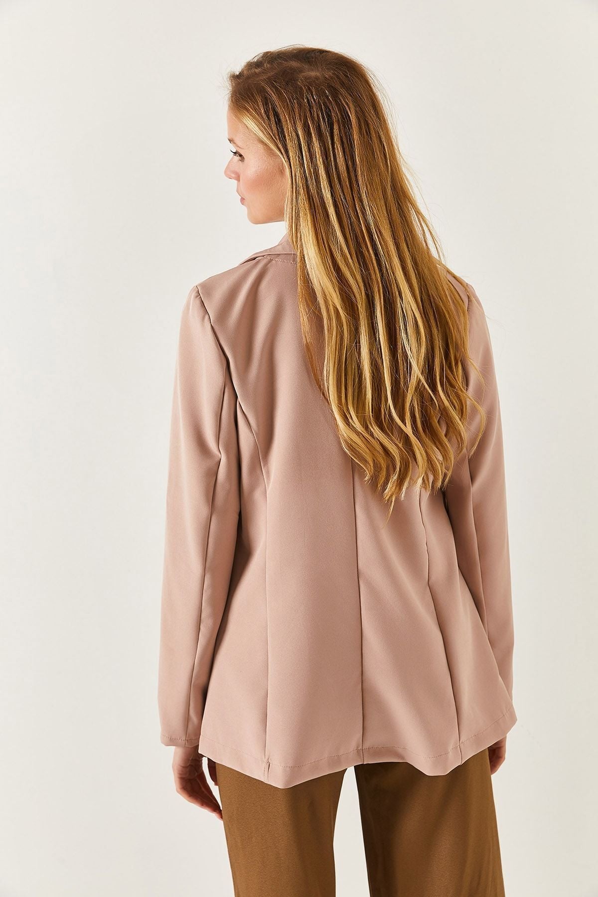 Female Stone Single Button Jacket ARM-20K001020