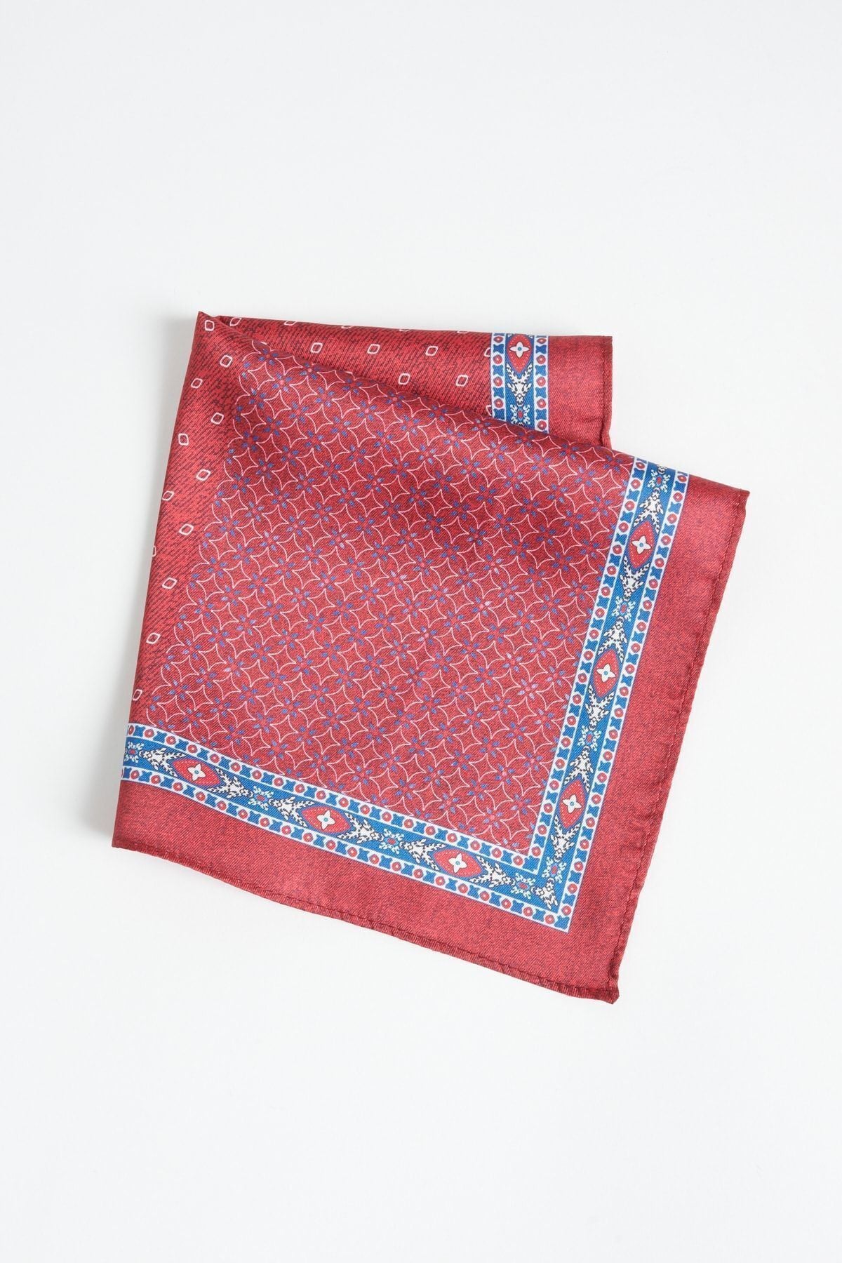 Men's Bordeaux-Blue Patterned Wipes