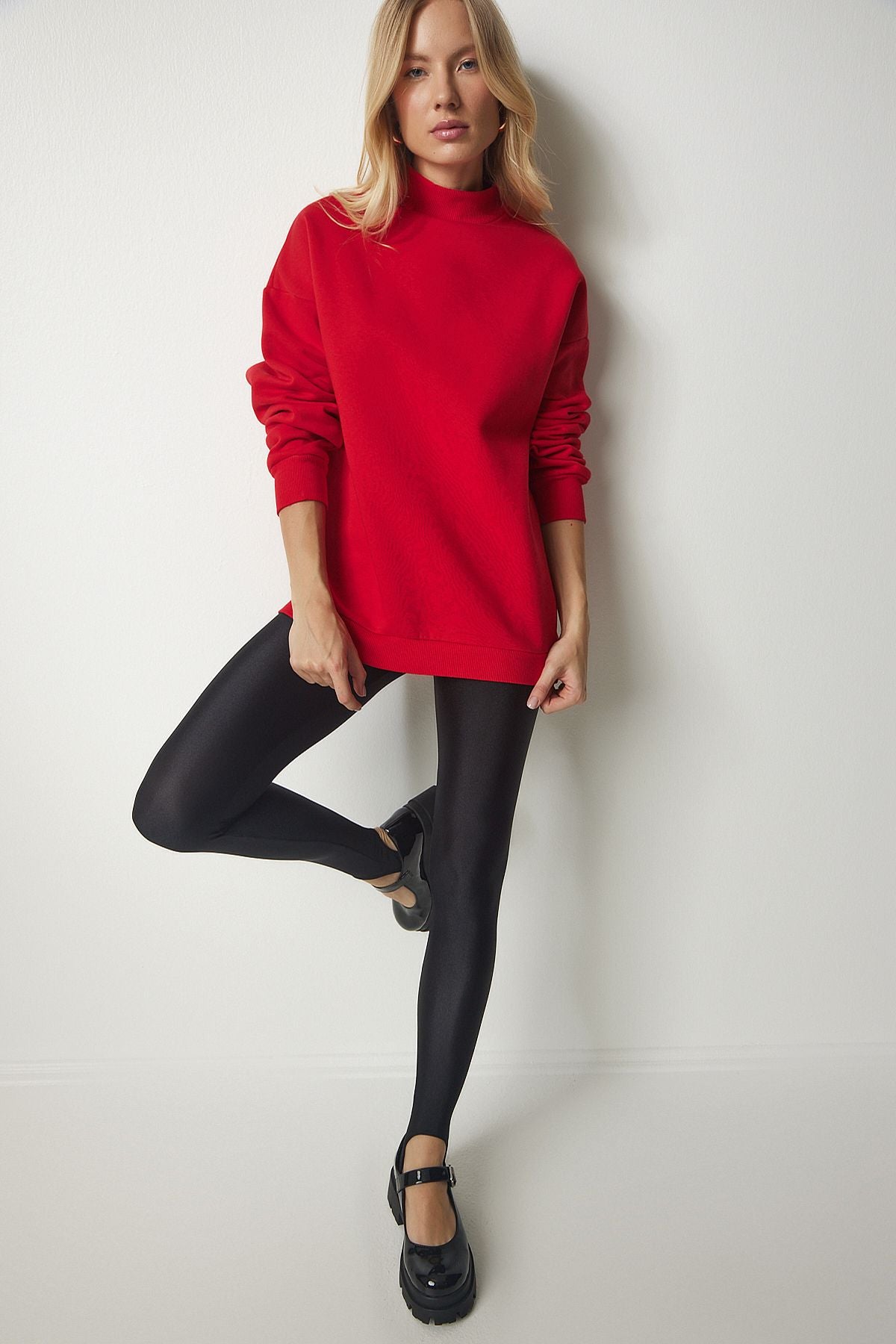 WOMEN RED RED DEGREE BASIC SWEATSHIRT UB00166