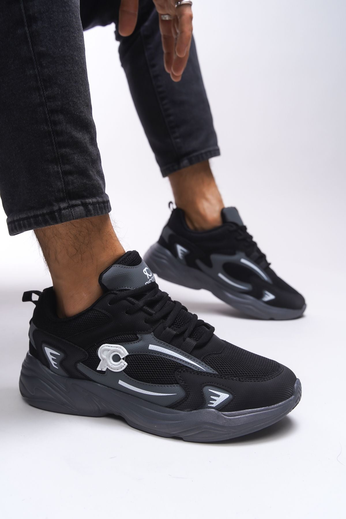 Niknaith Unisex Sneaker 0012725 Black Smoke