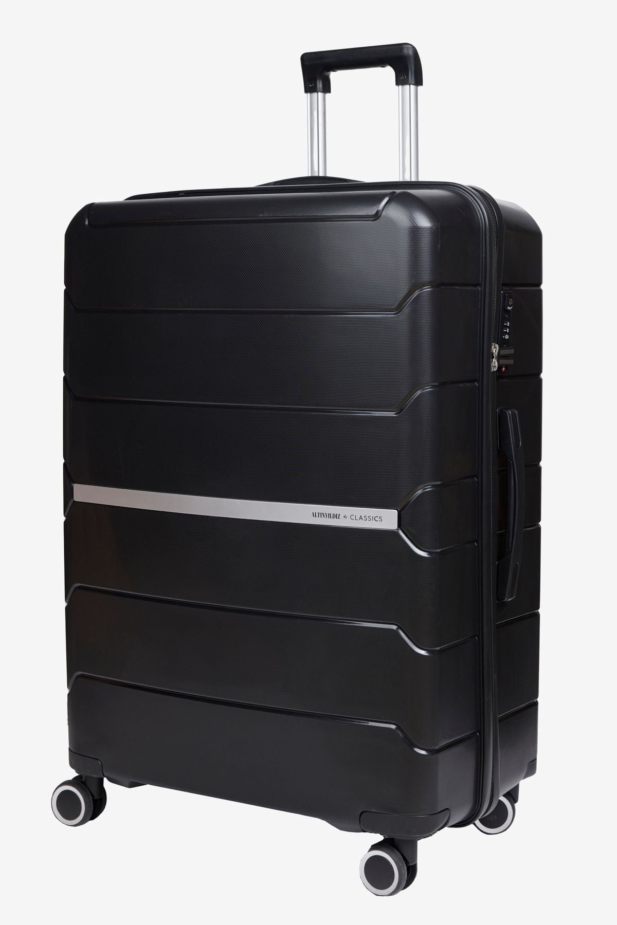 Men's black large size suitcase