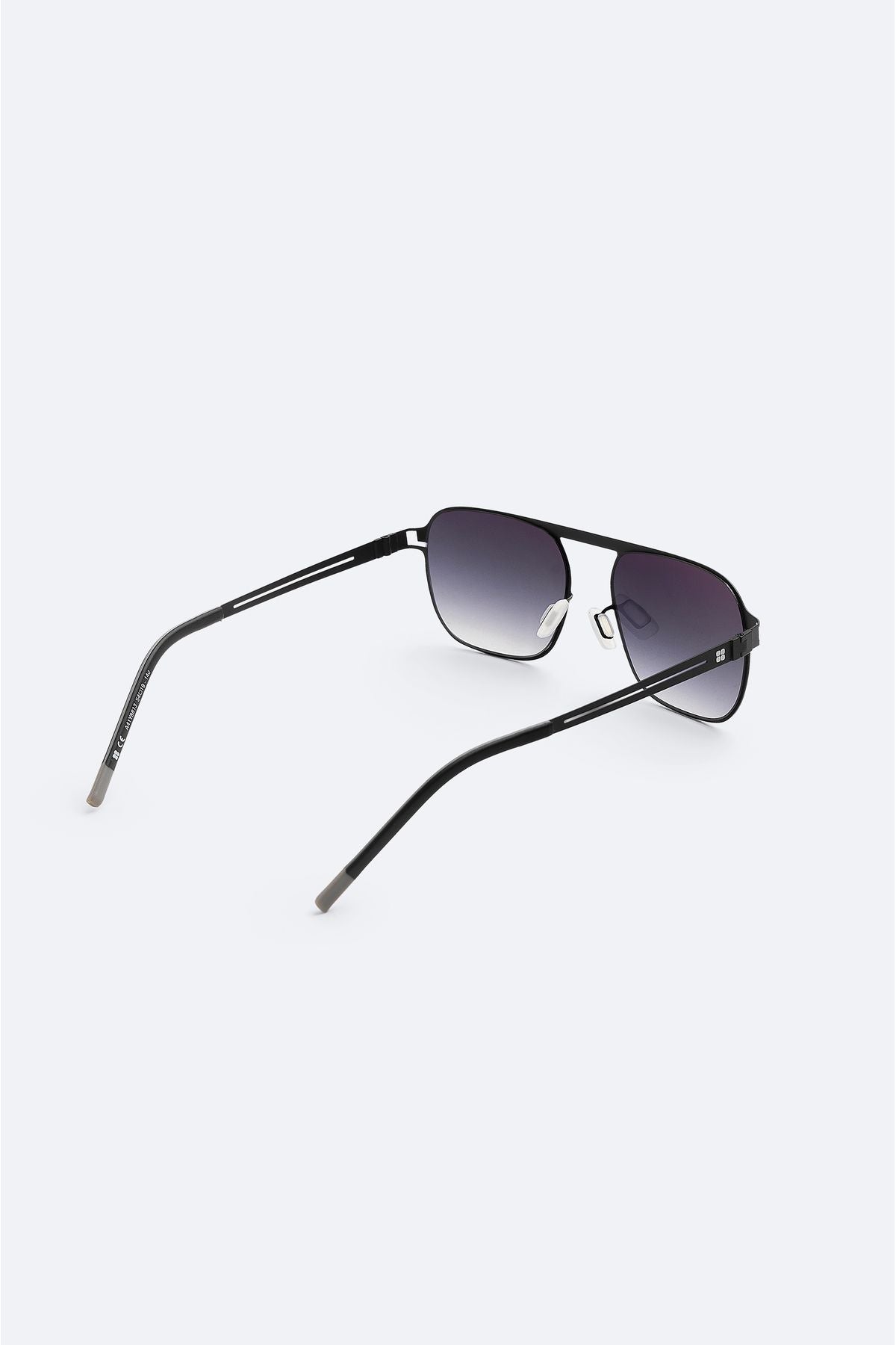 Men's black rectangular hand mine sunglasses A41y8813