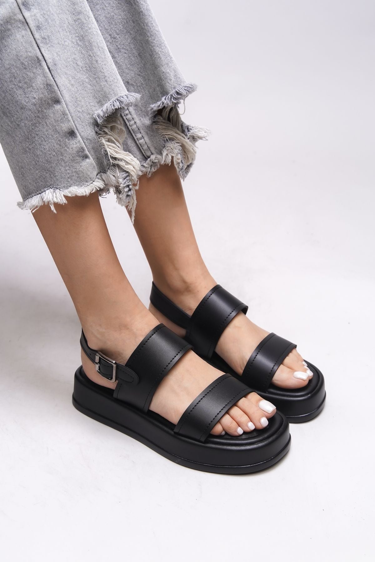 Nanletha Woman Sandals 0012794 Black Skin