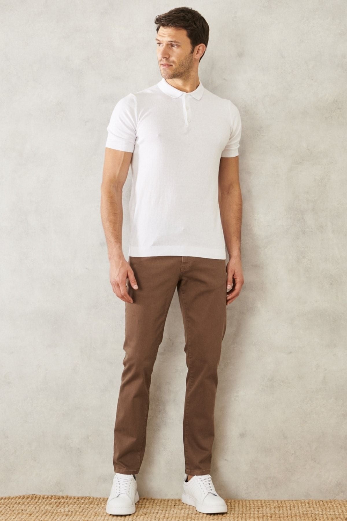 Men's mink 360 degrees stretching in all directions slim fit narrow cut cotton flexible pants