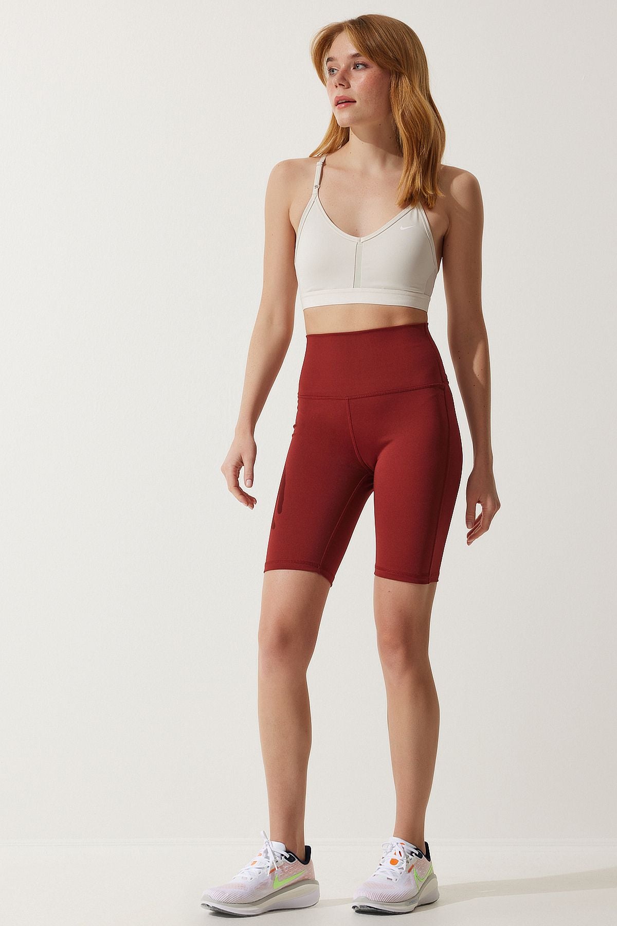 Female Bordeaux High Waist Rinseer Bicycle Tights FL00001