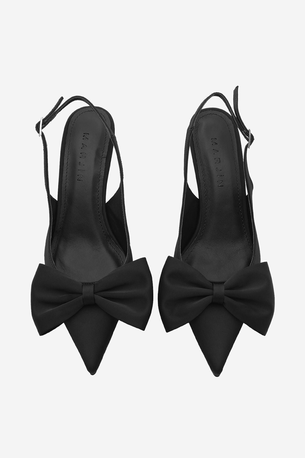 Women's Stiletto Behind the Bow Bow Detail Heels Sarvel Black